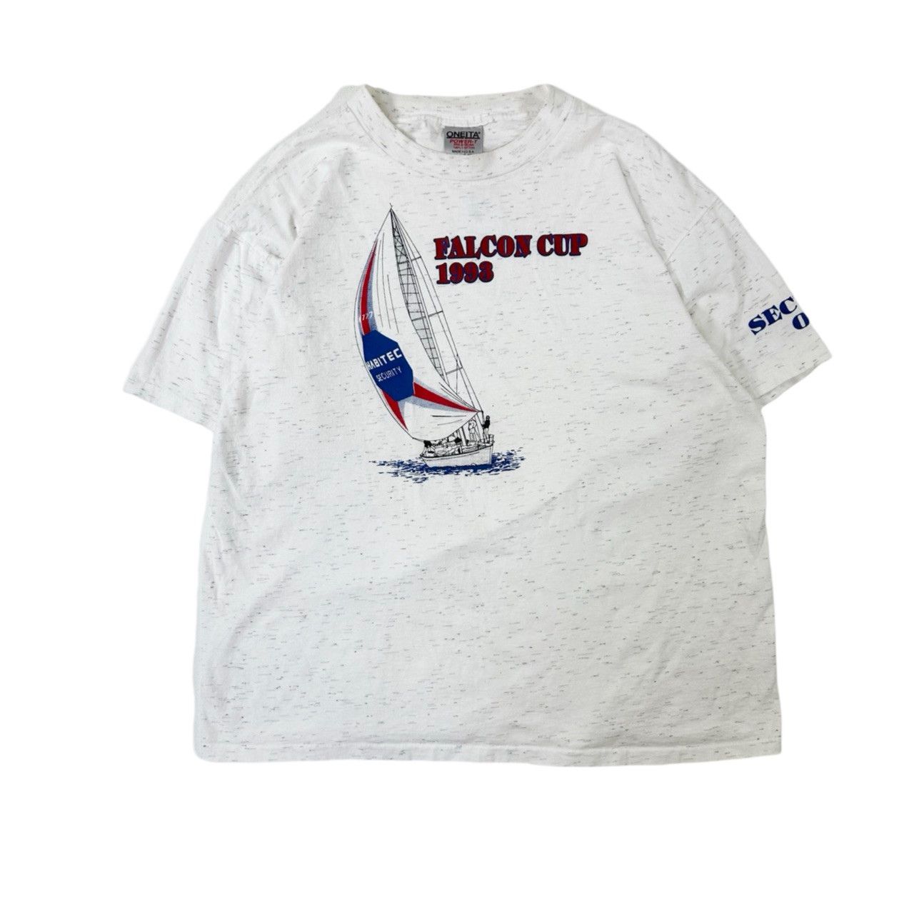Vintage Vintage 90s Single Stitch Falcon Cup Sailing Graphic T Shirt Size US XL / EU 56 / 4 - 1 Thumbnail
