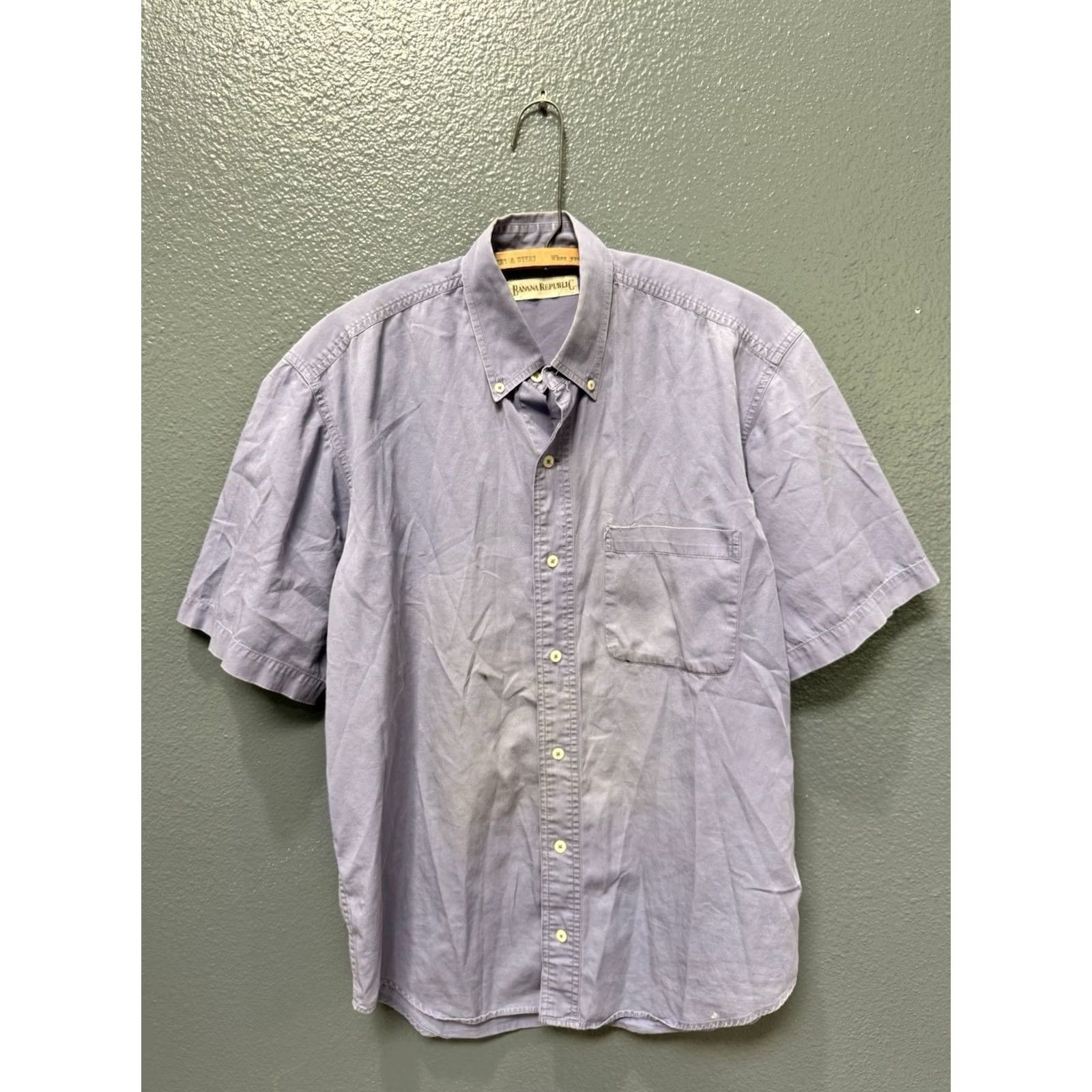 Banana Republic VINTAGE Banana Republic Polo Shirt Large Purple Cotton 90’s Sun Faded Size US L / EU 52-54 / 3 - 3 Thumbnail