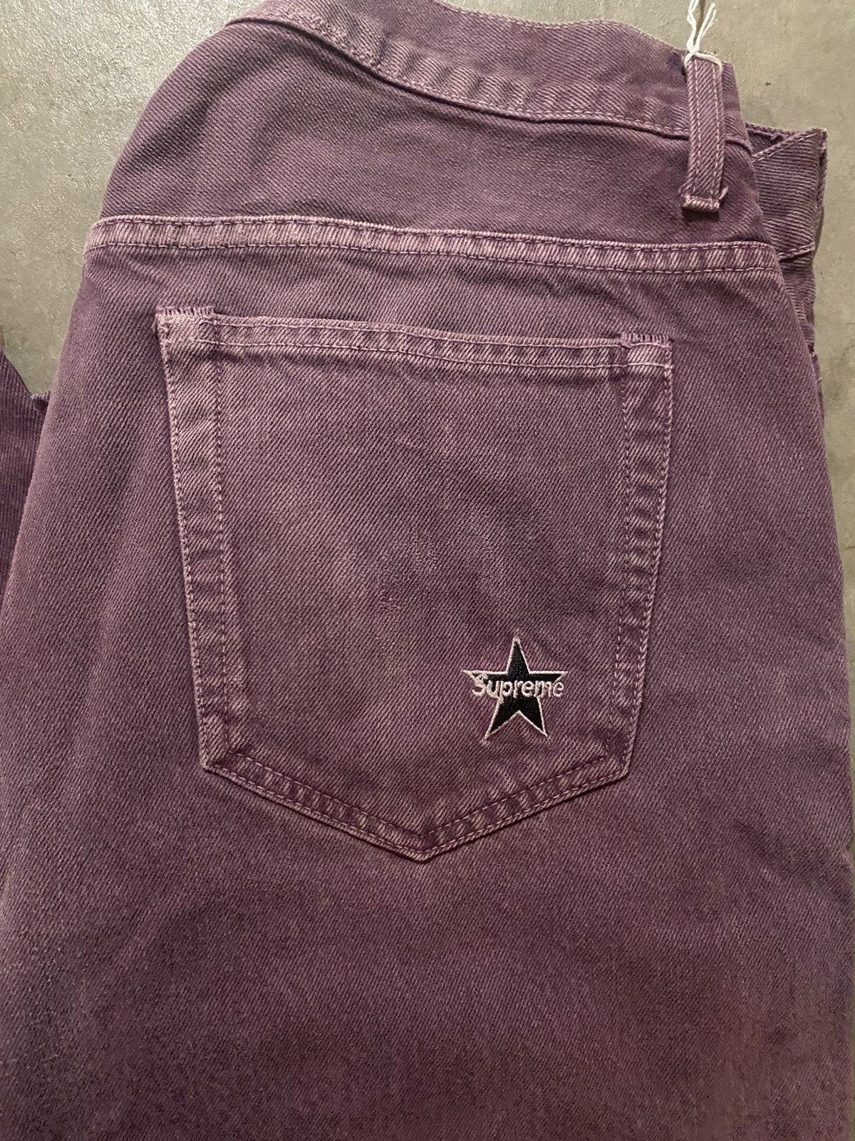 Supreme Supreme Purple Washed Regular Jeans Size US 34 / EU 50 - 7 Thumbnail