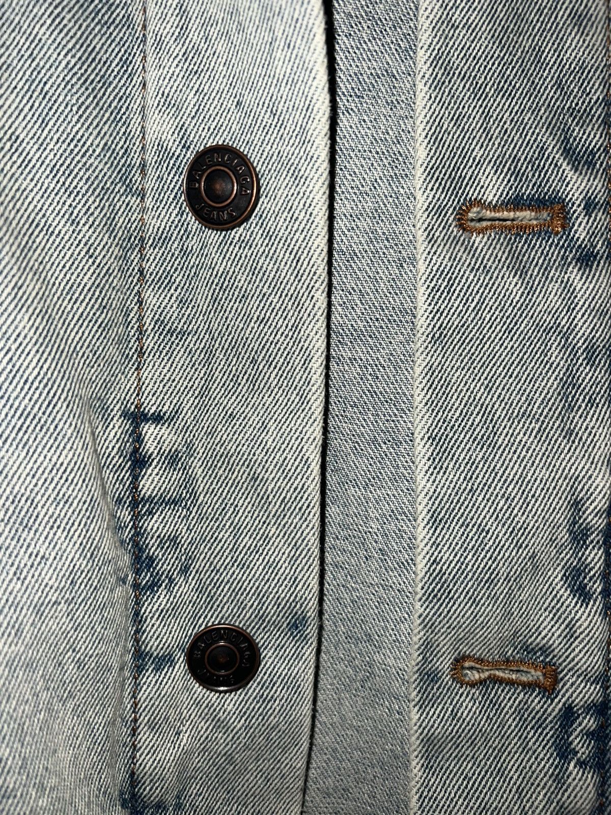 Balenciaga Balenciaga Logo Denim Jacket Size US L / EU 52-54 / 3 - 9 Thumbnail