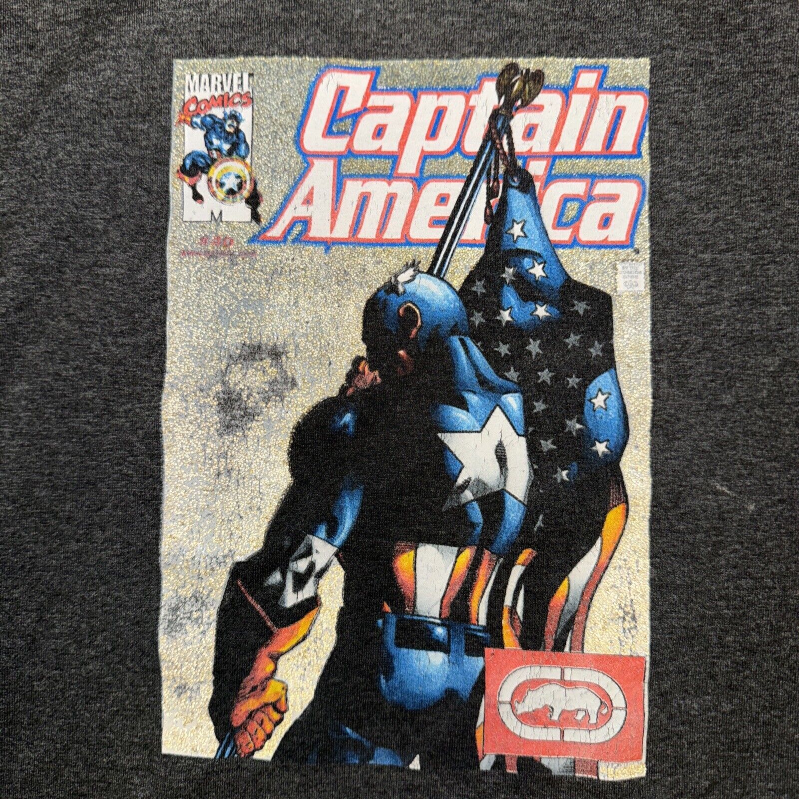 Ecko Unltd. × Marvel Comics Captain America Ecko Unltd. Long Sleeve Shirt Gray 2XL Size US XXL / EU 58 / 5 - 2 Thumbnail