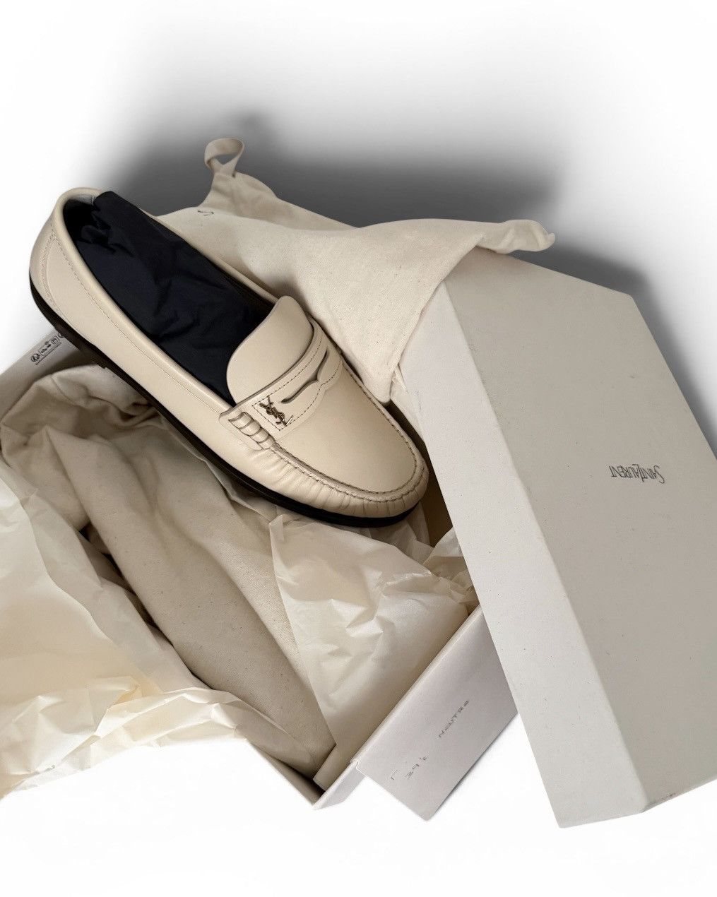 Saint Laurent Paris Saint Laurent YSL Smooth leather loafers Size US 9.5 / IT 39.5 - 2 Thumbnail