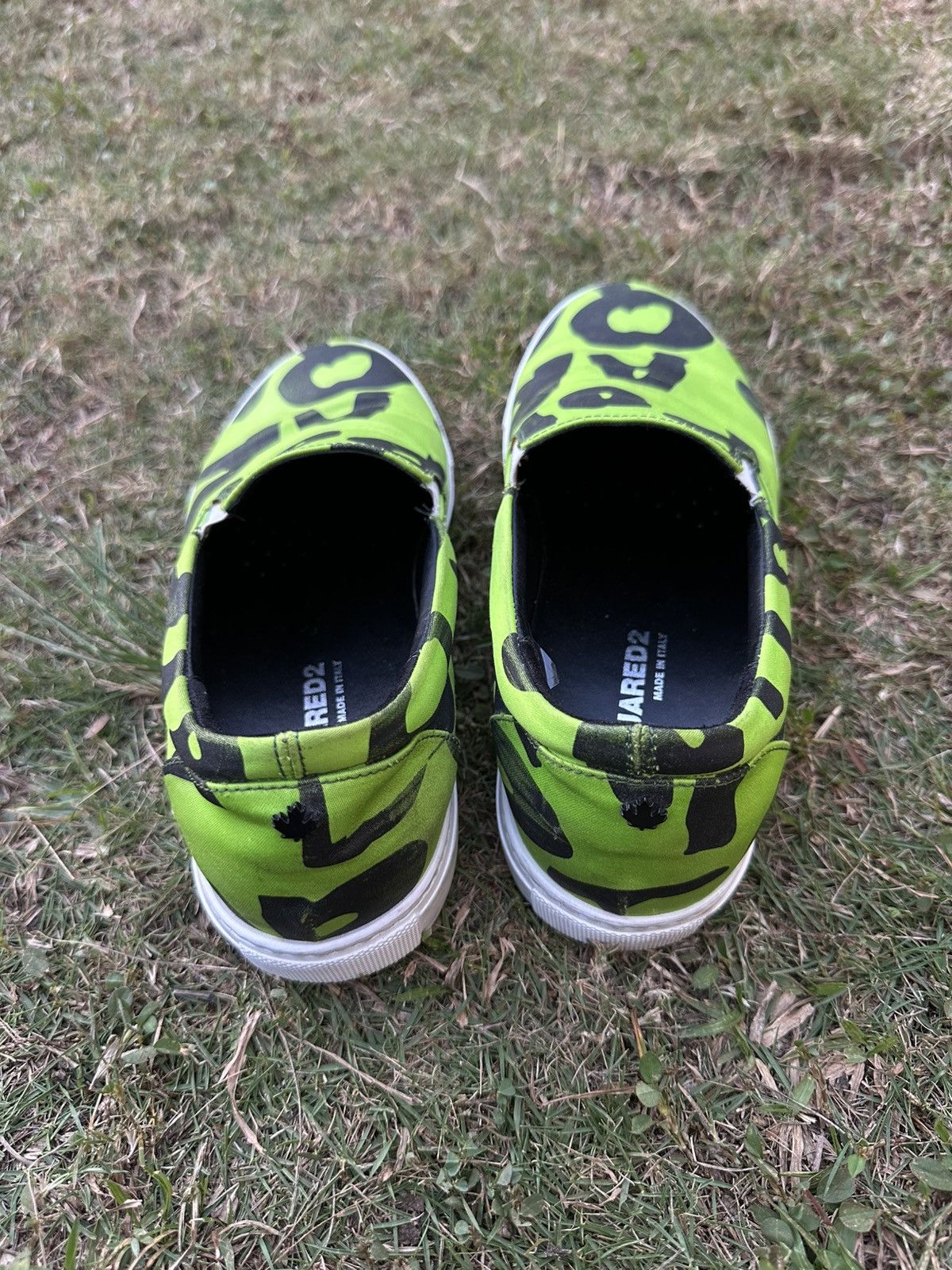 Dsquared2 Dsquared2 Made in Italy Green Neon Slip-on Size US 8 / EU 41 - 4 Thumbnail