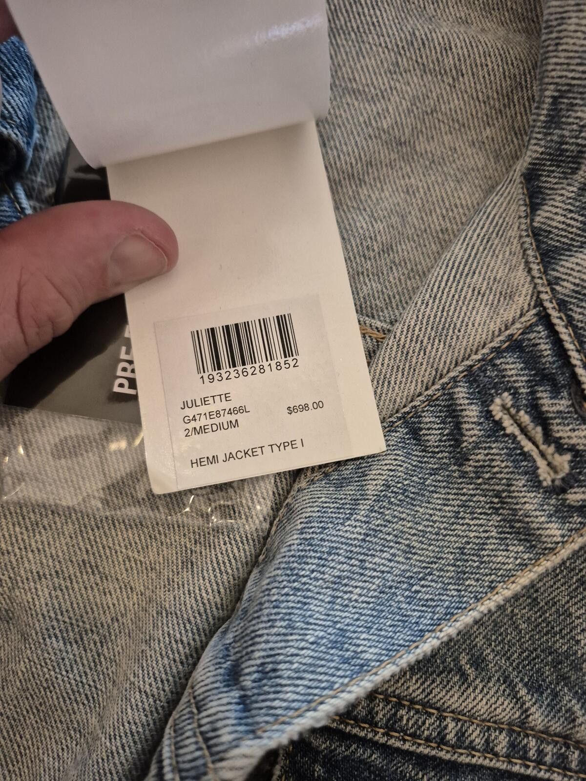 John Elliott John Elliott Denim Jacket Size Medium $600 MSRP Size US M / EU 48-50 / 2 - 6 Thumbnail