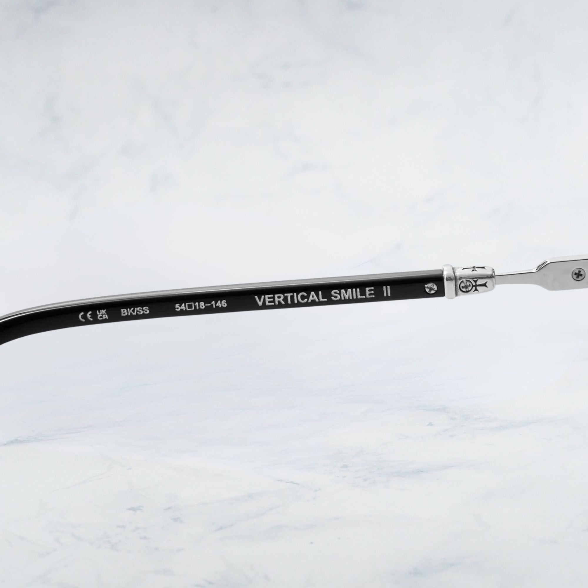 Chrome Hearts CHROME HEARTS VERTICAL SMILE II Black Shiny Silver Size ONE SIZE - 5 Thumbnail