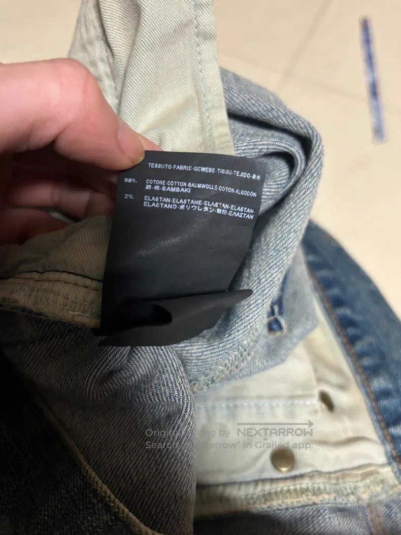 Saint Laurent Paris Saint Laurent Paris Cat Scratch Washed Light Blue Destroye Size US 31 - 8 Thumbnail