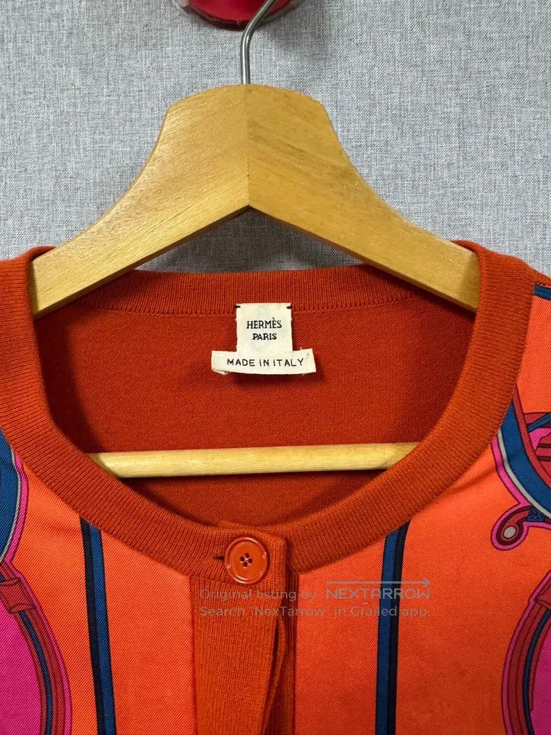 Other Hermes Silk Mixed Long Sleeve Knit Top Size XS / US 0-2 / IT 36-38 - 4 Thumbnail