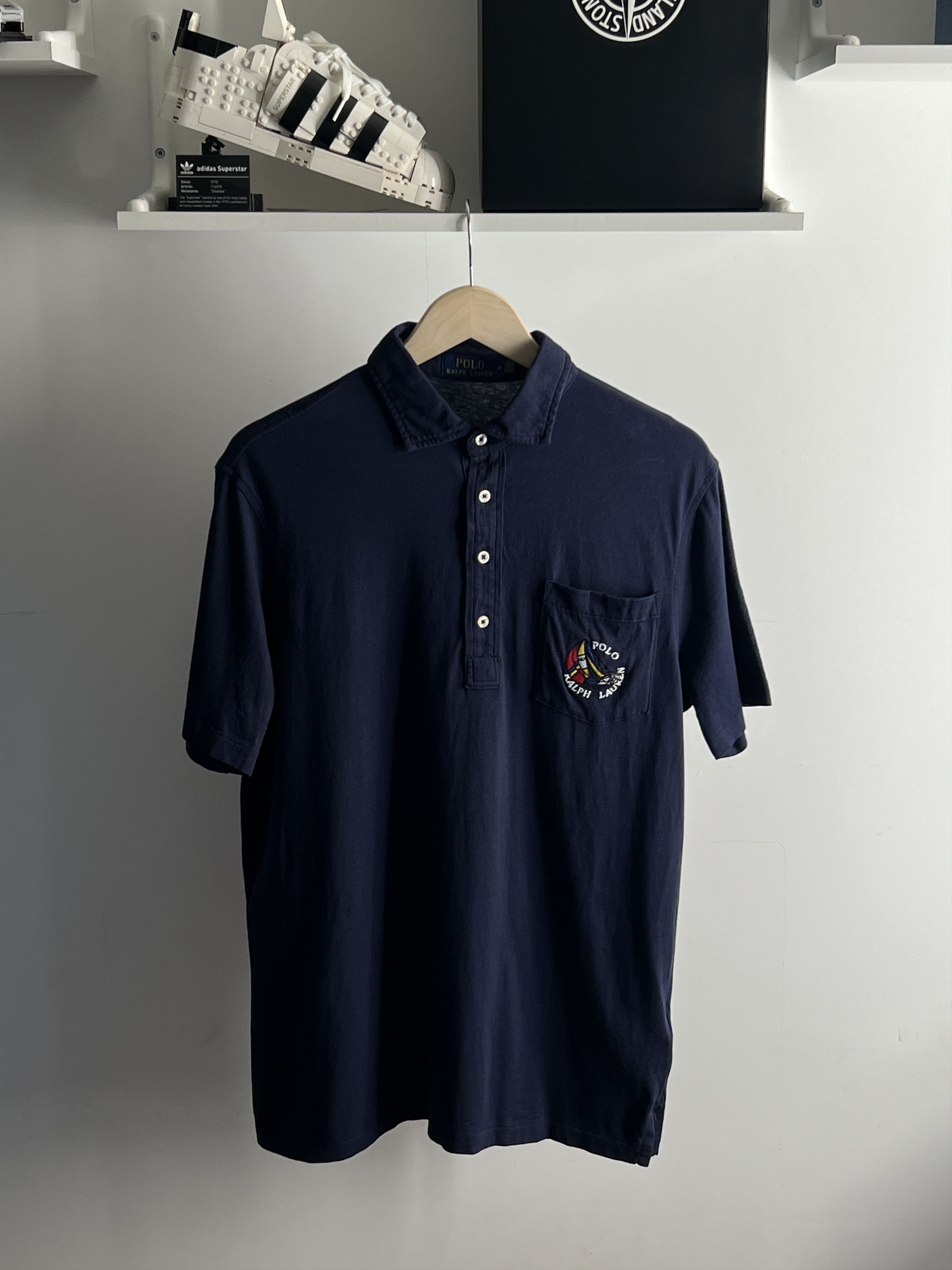 Polo Ralph Lauren × Ralph Lauren Polo Ralph Lauren Polo Shirt Navy Yachting Streetwear Size US M / EU 48-50 / 2 - 1 Thumbnail