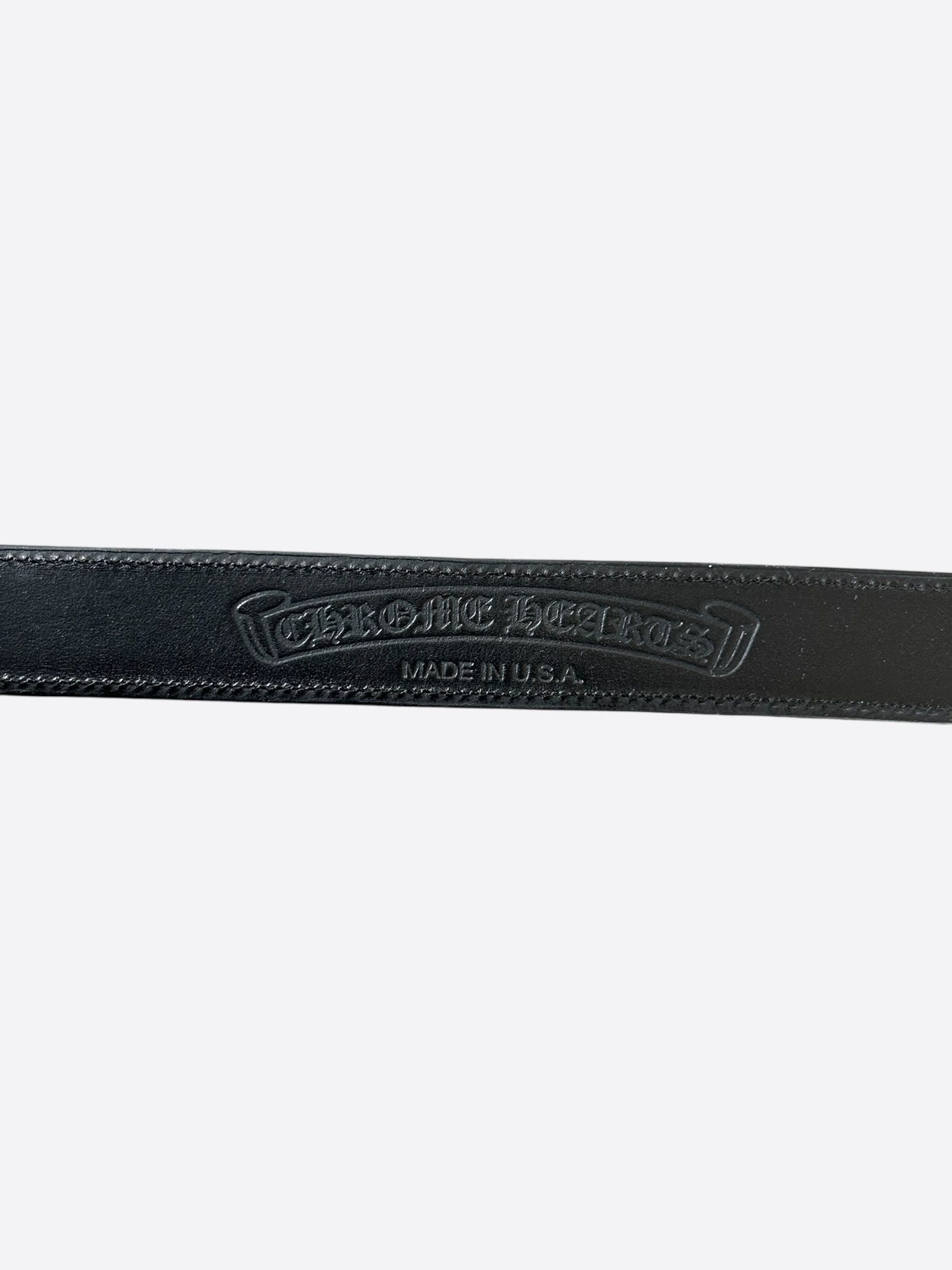 Chrome Hearts Chrome Hearts Black Leather Belt Size 34 - 4 Thumbnail