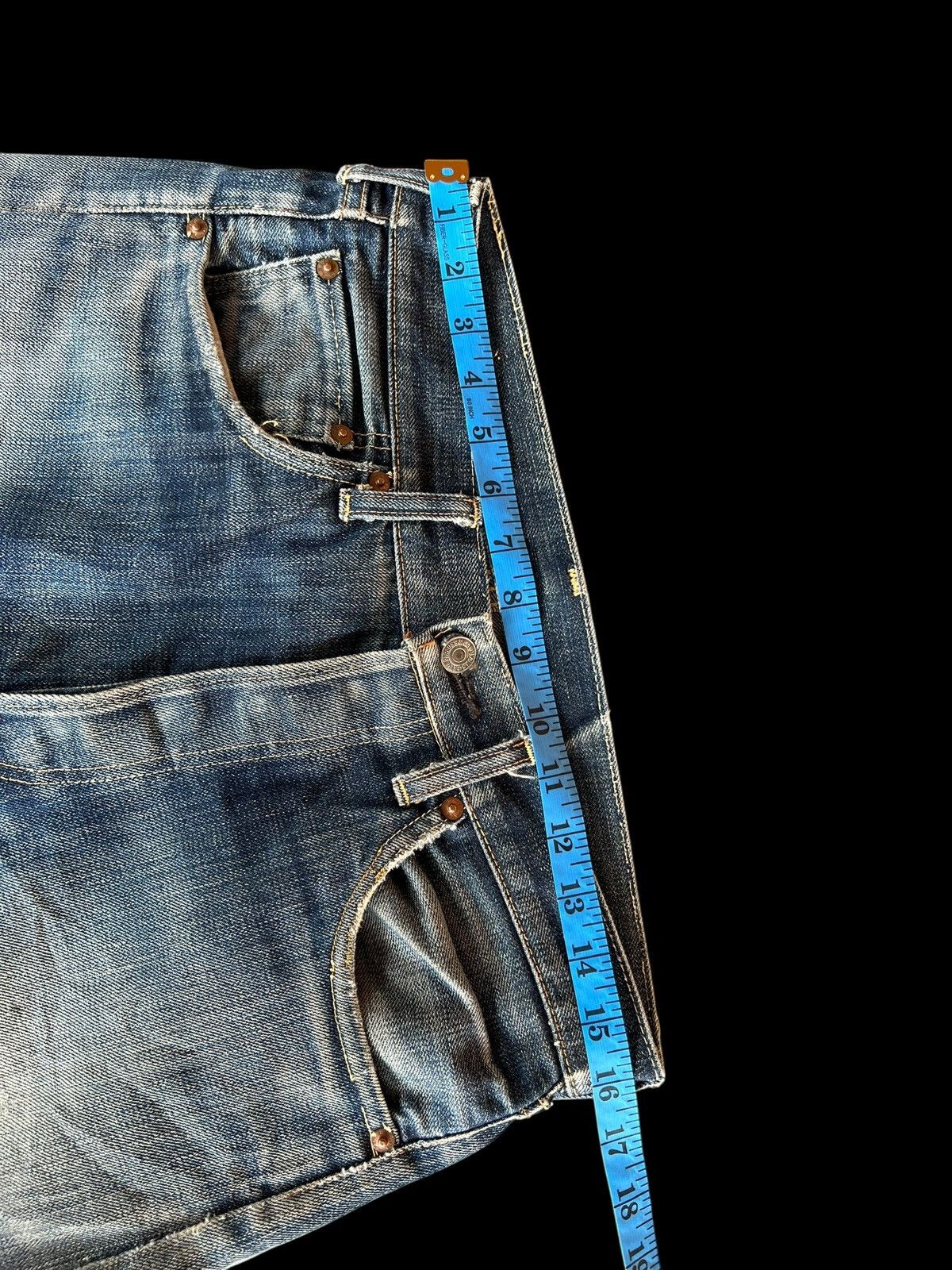 Levi's Vintage Distressed Levi’s 501 E LVC Selvedge Denim Jean Size US 32 / EU 48 - 13 Thumbnail
