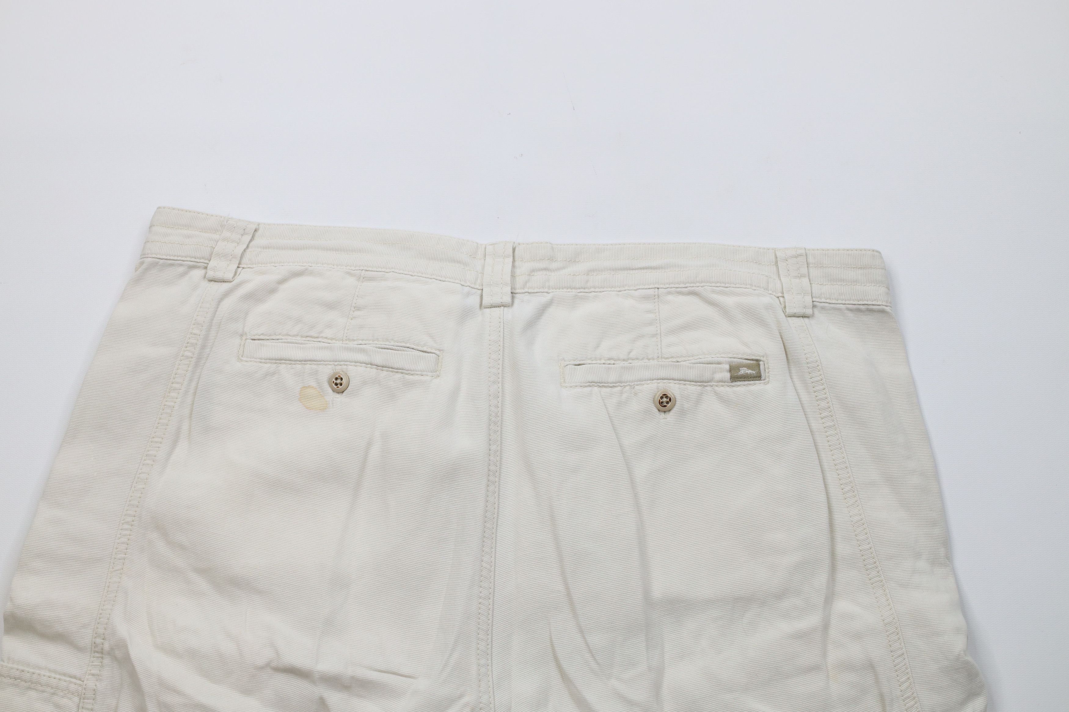 Tommy Bahama Vintage Tommy Bahama Relax Baggy Fit Cargo Shorts Beige Size US 38 / EU 54 - 10 Thumbnail