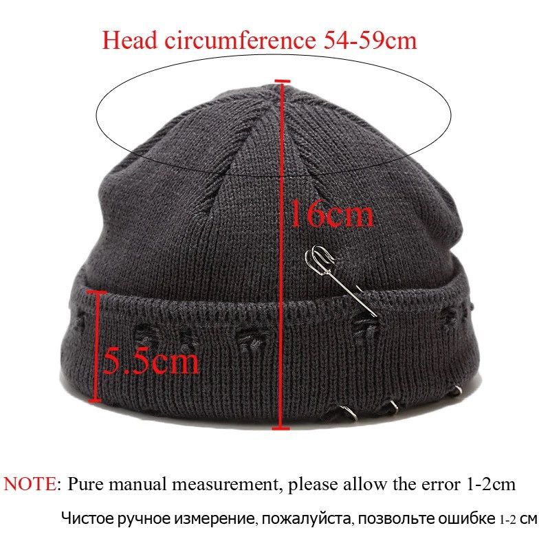 Other Distressed Dark Grey Beanie Size ONE SIZE - 4 Thumbnail