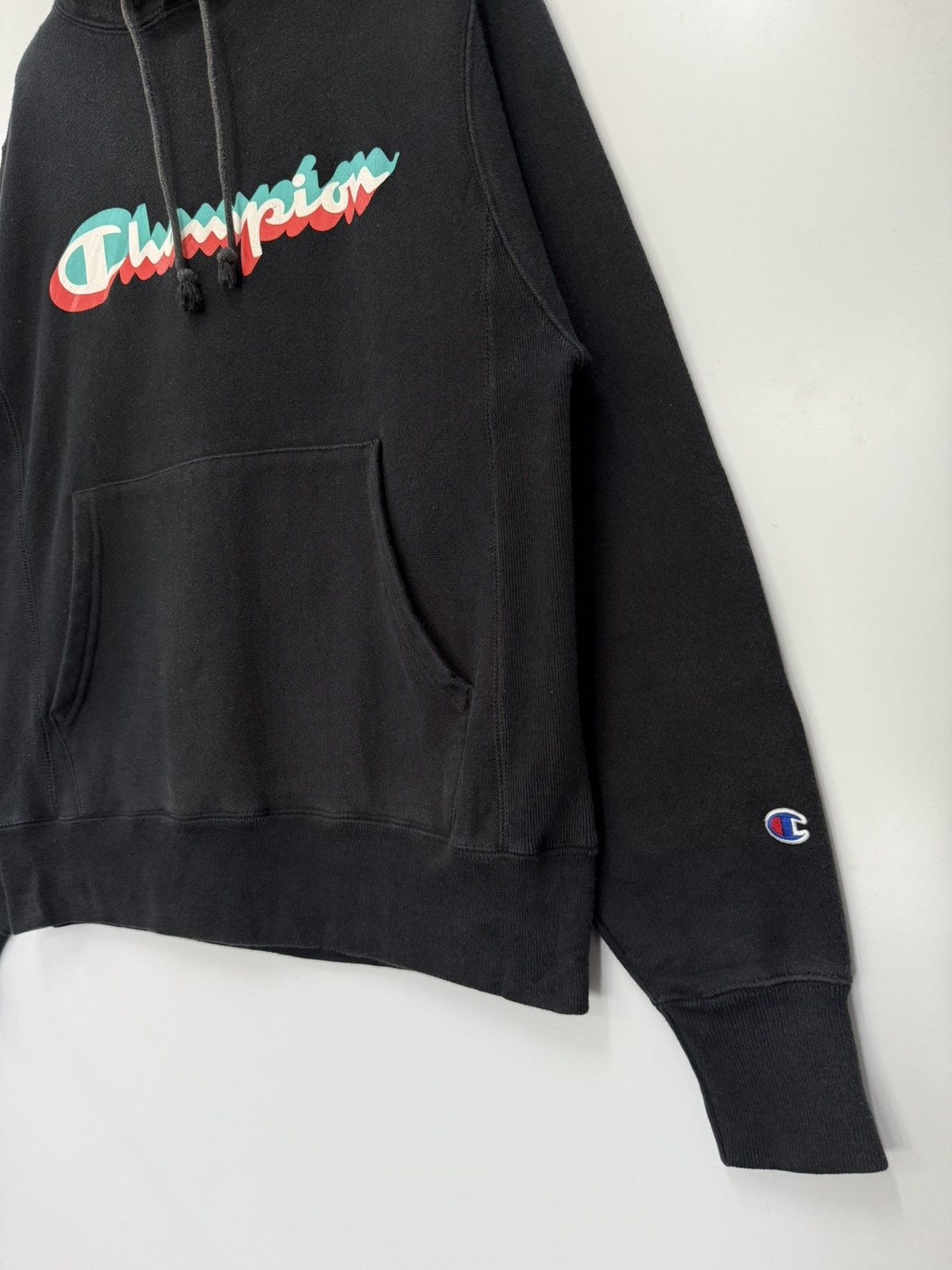 Champion 🔥 Champion Reverse Weave Multicolor Motion Logo Hoodie - S Size US S / EU 44-46 / 1 - 2 Thumbnail