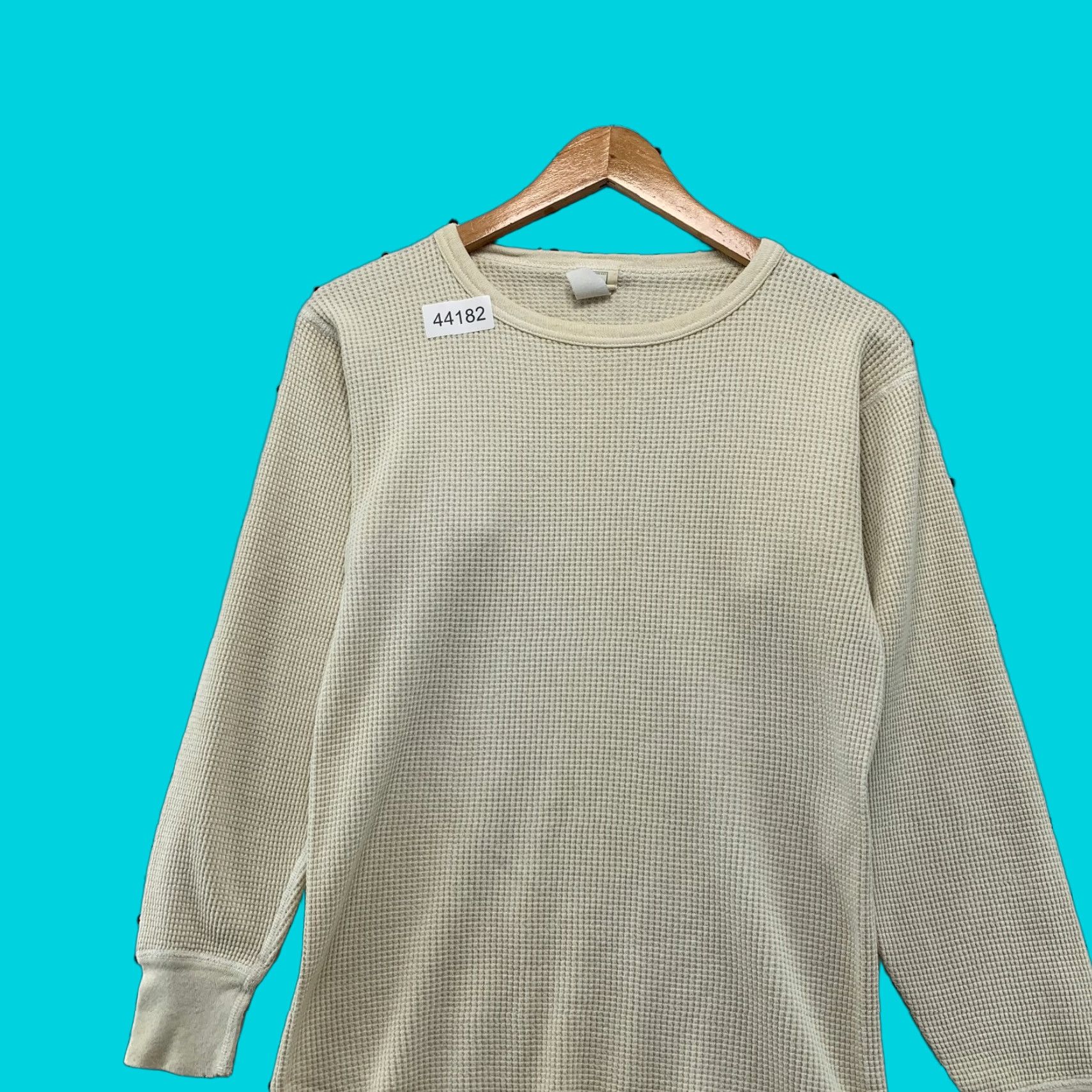 Vintage VINTAGE Northwest Territory Thermal Shirt Mens XL Beige Waffle Knit Long Sleeve Size US XL / EU 56 / 4 - 1 Thumbnail