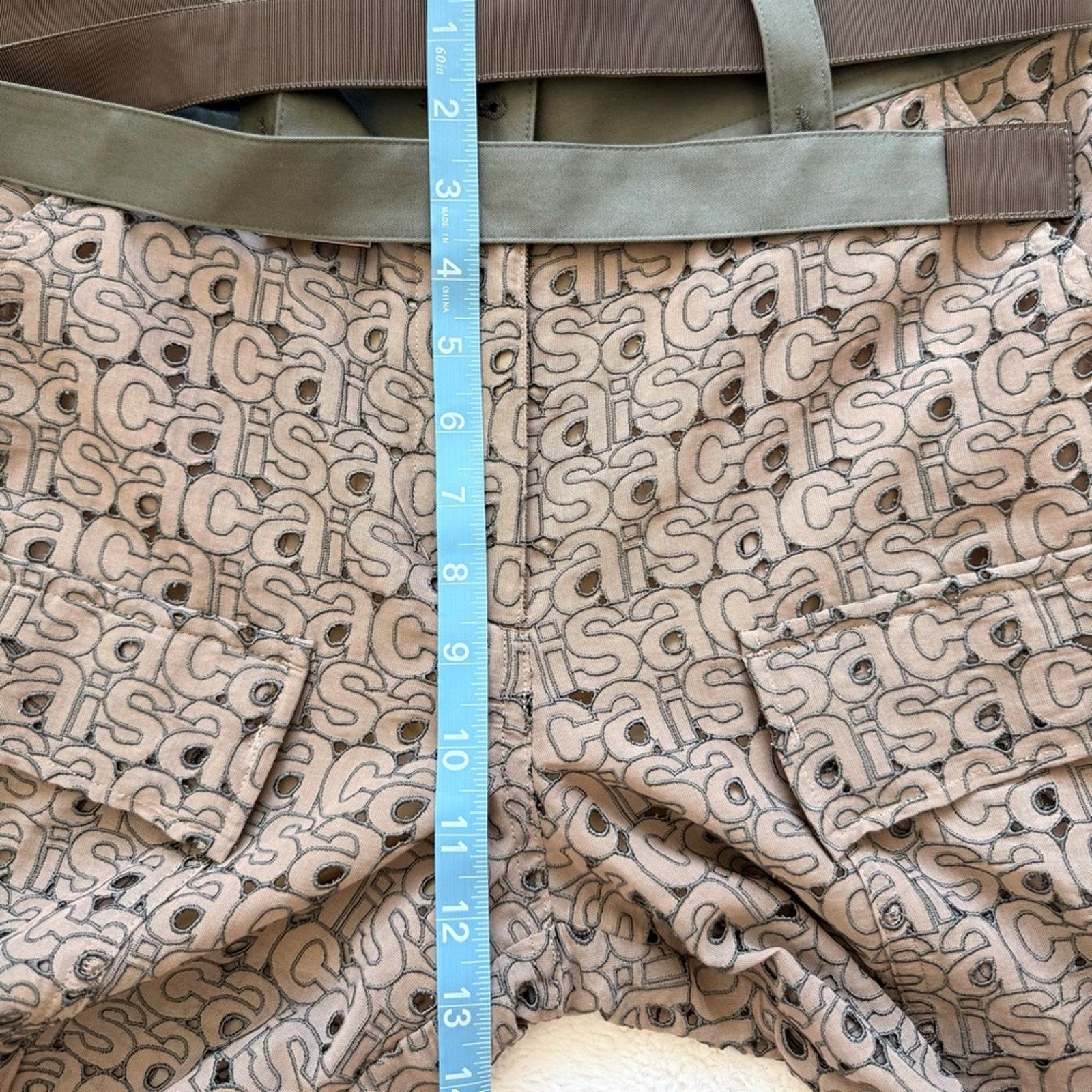 Sacai SACAI women pants embroidery size 2 or M Authentic 1950$ Size 28" / US 6 / IT 42 - 8 Thumbnail