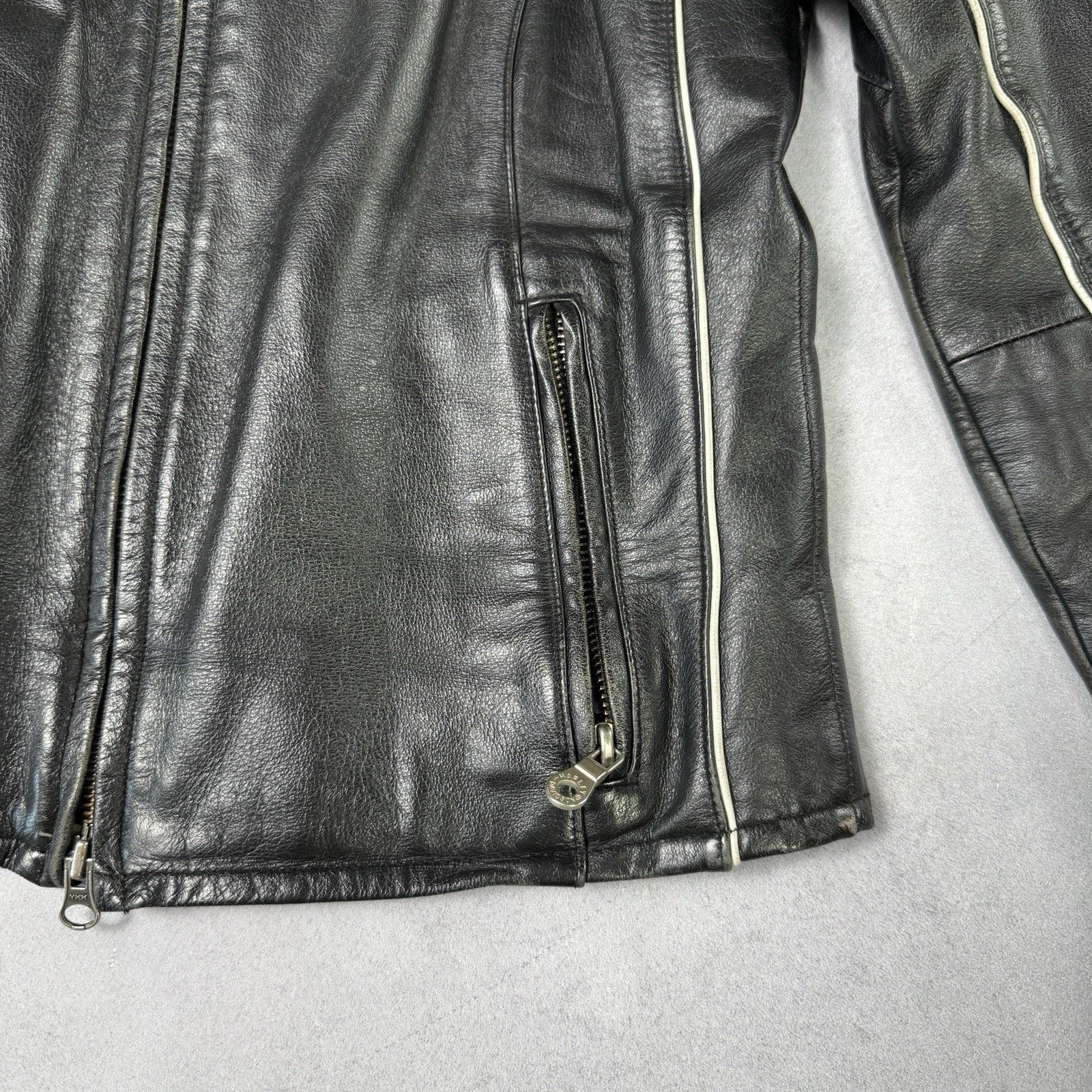 Harley Davidson Harley Davidson Leather Racing Jacket Women's Vintage Y2K Size XS / US 0-2 / IT 36-38 - 8 Thumbnail
