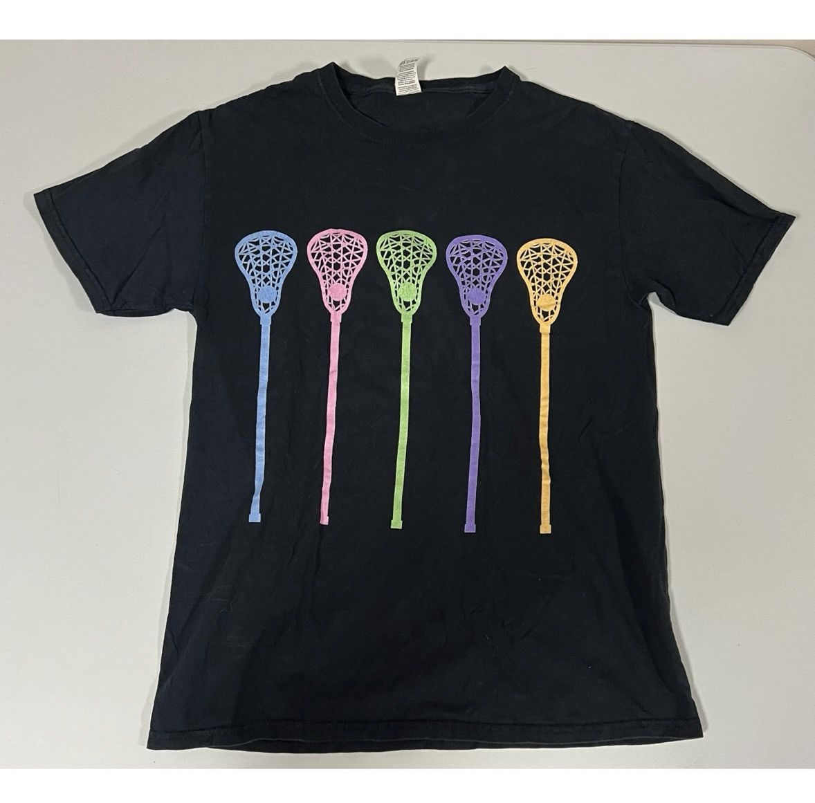 Fruit Of The Loom Navy Blue Lacrosse Graphic T-Shirt Top Blouse Tee Size S 🥍 ✨ Size US S / EU 44-46 / 1 - 1 Thumbnail