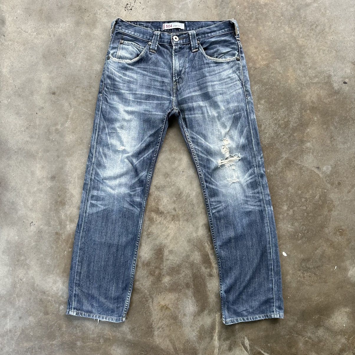 Levi's Vintage Levi’s 504 Sick Distressed Faded Denim Jean Pant W32 Size US 32 / EU 48 - 1 Thumbnail