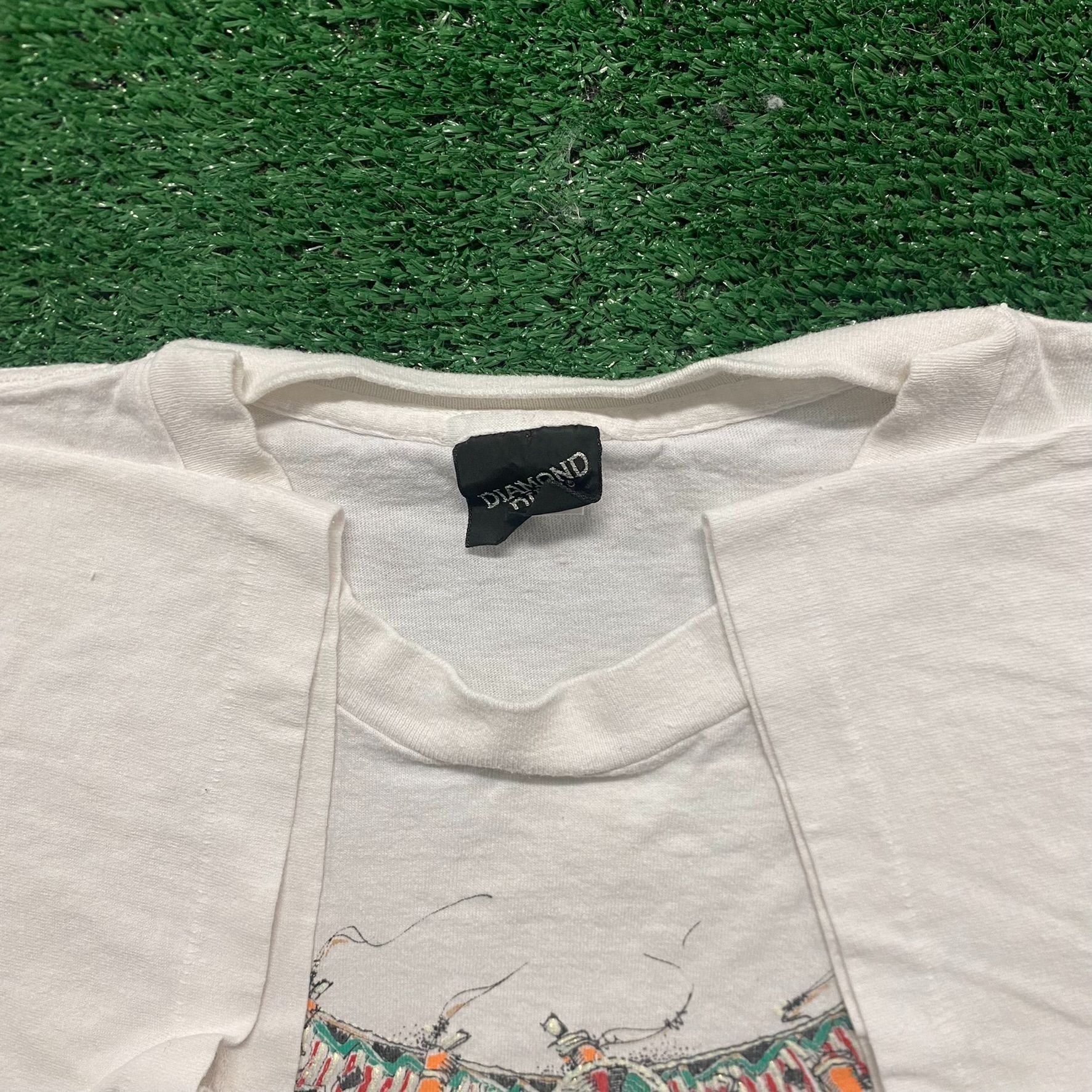 Vintage Vintage 80s Native American Shirt Tribal Glitter Western Tee Size US XL / EU 56 / 4 - 4 Thumbnail