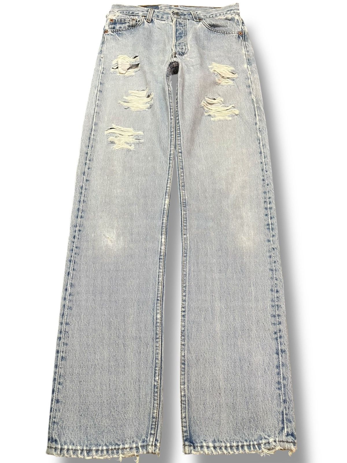 Levi's Vintage Clothing Vintage Levi’s 501 Faded Distressed Denim Size US 28 / EU 44 - 1 Thumbnail
