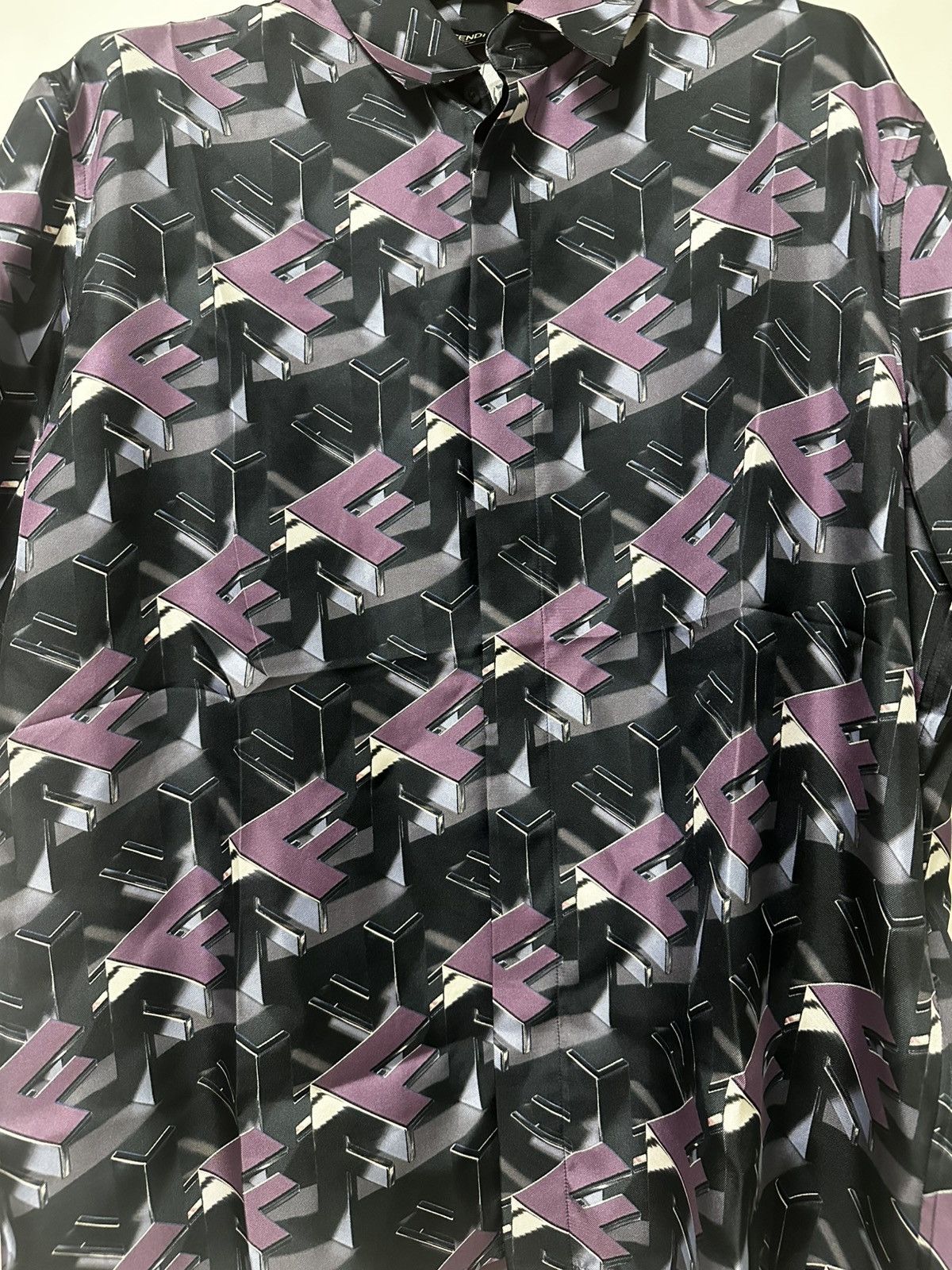 Fendi Fendi Silk Shirt Size US M / EU 48-50 / 2 - 2 Thumbnail