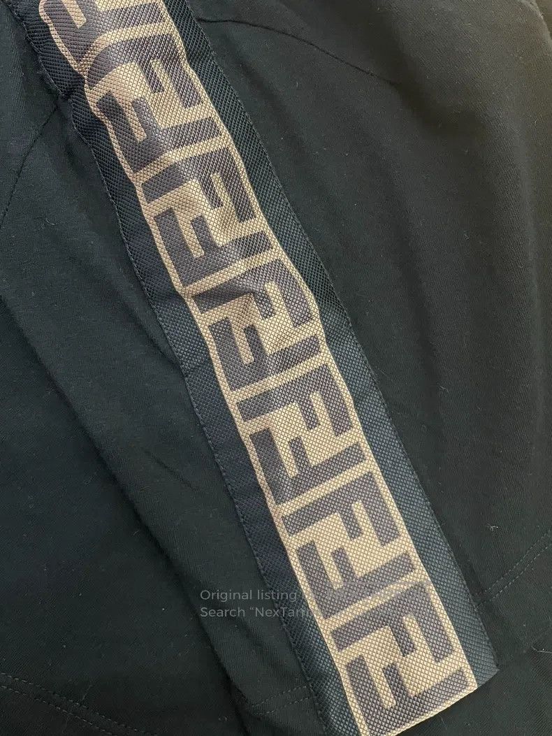 Fendi Fendi Side Old Logo Black Letter Short Sleeve T-Shirt Size M / US 6-8 / IT 42-44 - 2 Thumbnail
