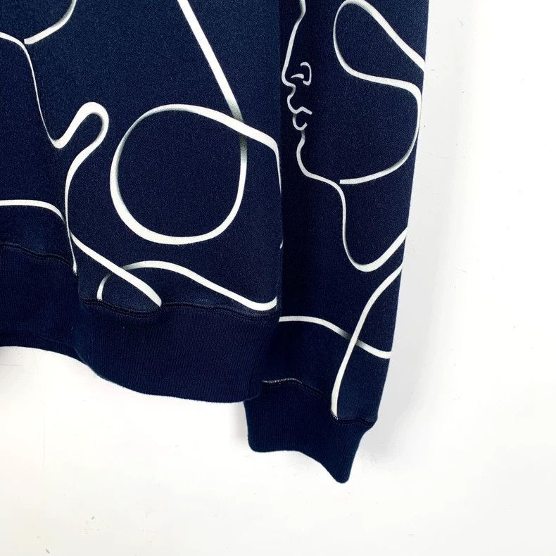Louis Vuitton Louis Vuitton Dark Blue Printed Full Round Neck Long Sleev Size US M / EU 48-50 / 2 - 4 Thumbnail