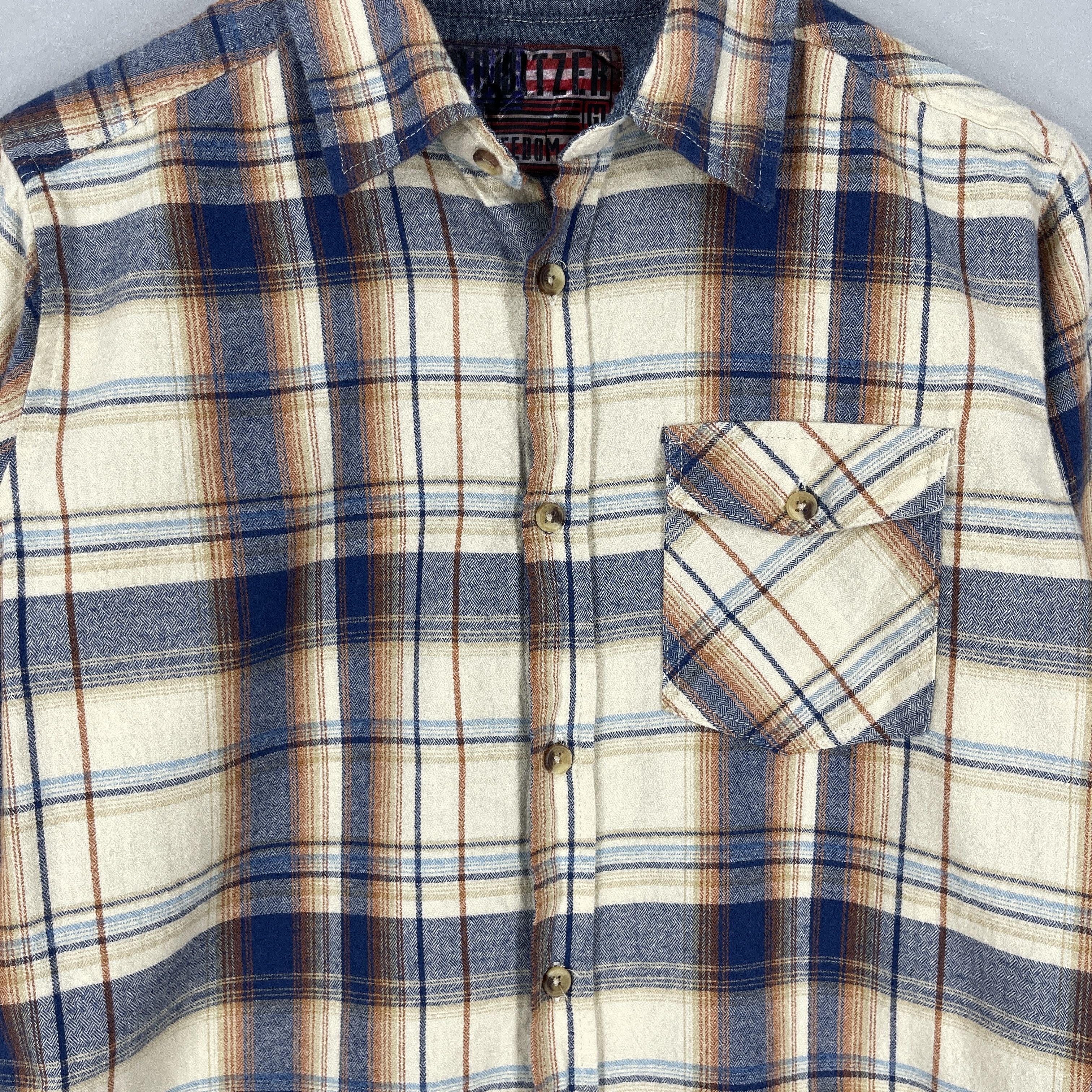 Flannel MFG FREEDOM Plaid Checkered Tartan Multicolor Flannel Size US S / EU 44-46 / 1 - 2 Thumbnail