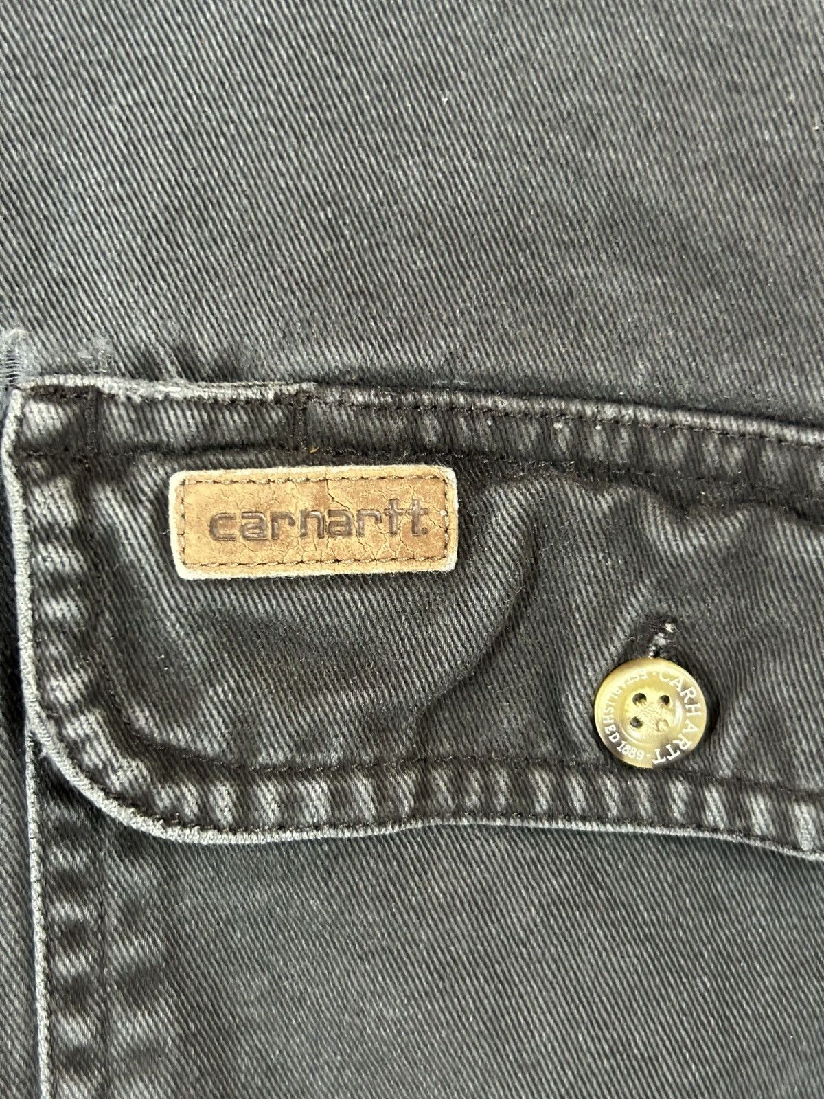 Carhartt Vintage Distressed Carhartt workshirt Size US L / EU 52-54 / 3 - 7 Thumbnail