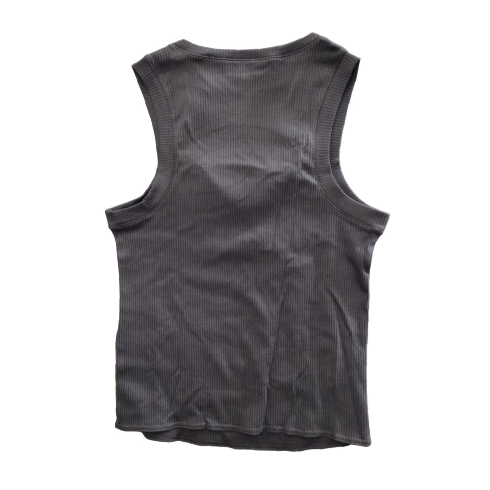 Vintage TEREA Women's Black Cutout Sleeveless Ribbed Tank XL Size XL / US 12-14 / IT 48-50 - 1 Thumbnail