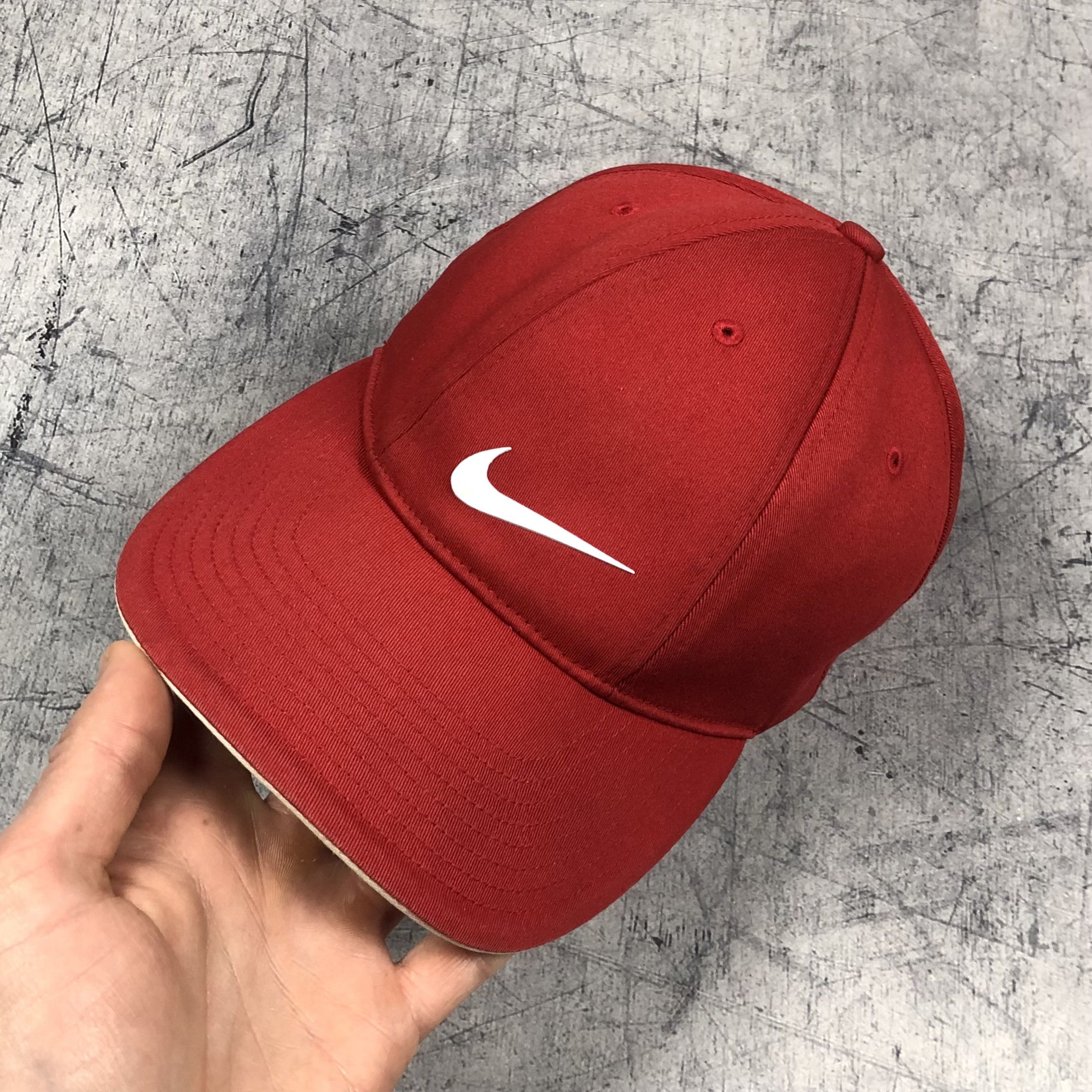 Nike Vintage Nike Volume Rubber Logo Cortez Cap drill Size ONE SIZE - 2 Thumbnail