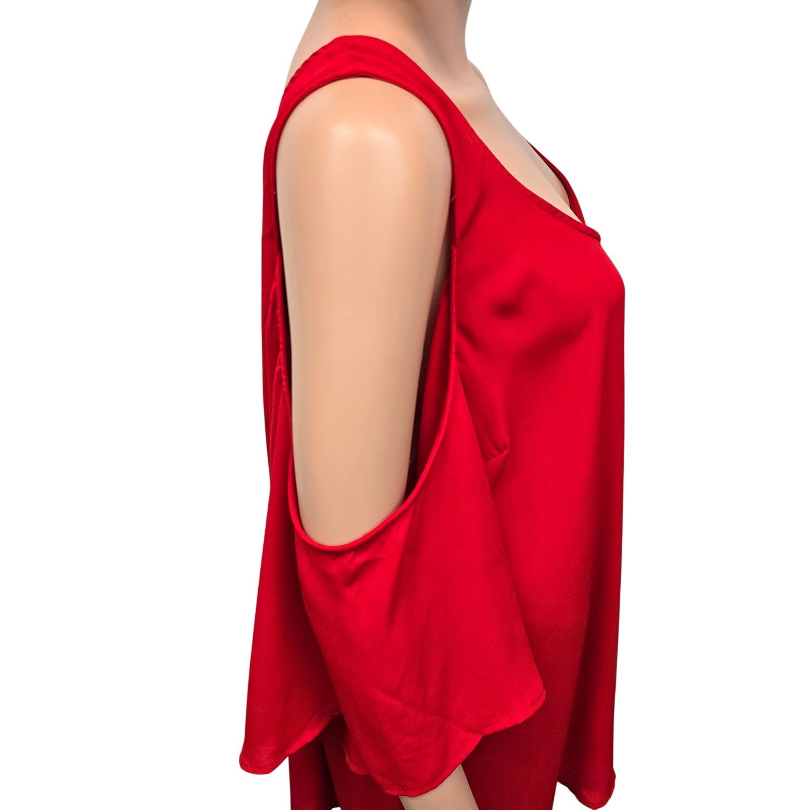 Torrid Torrid Georgette Cold Shoulder Top Blouse Size 3 Plus 3X Size 3XL / US 20-22 - 9 Thumbnail