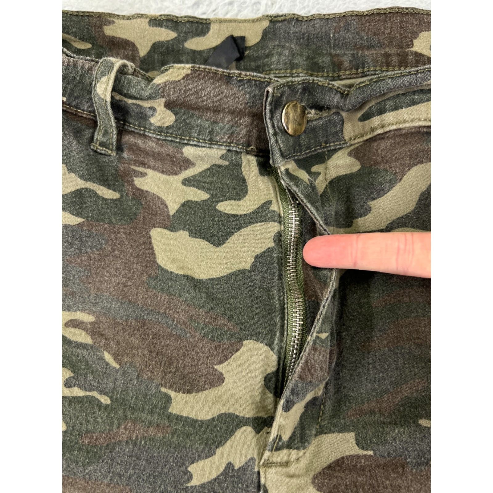 Vintage Beach Bros Jeans Mens 32 Blue Woodland Camo Jogger Cargo Elastic Cotton 32x26 Size US 32 / EU 48 - 5 Thumbnail