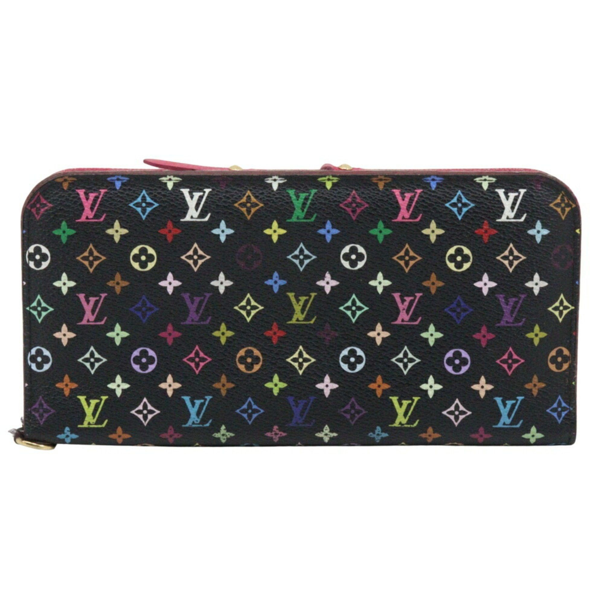 Louis Vuitton Louis Vuitton Portefeuille Unsolit Long Wallet M93754 Monogram Multicolor Grenard 2009 Black/Pink CA2079 Snap Button Portefeiulle Women's Size ONE SIZE - 1 Thumbnail
