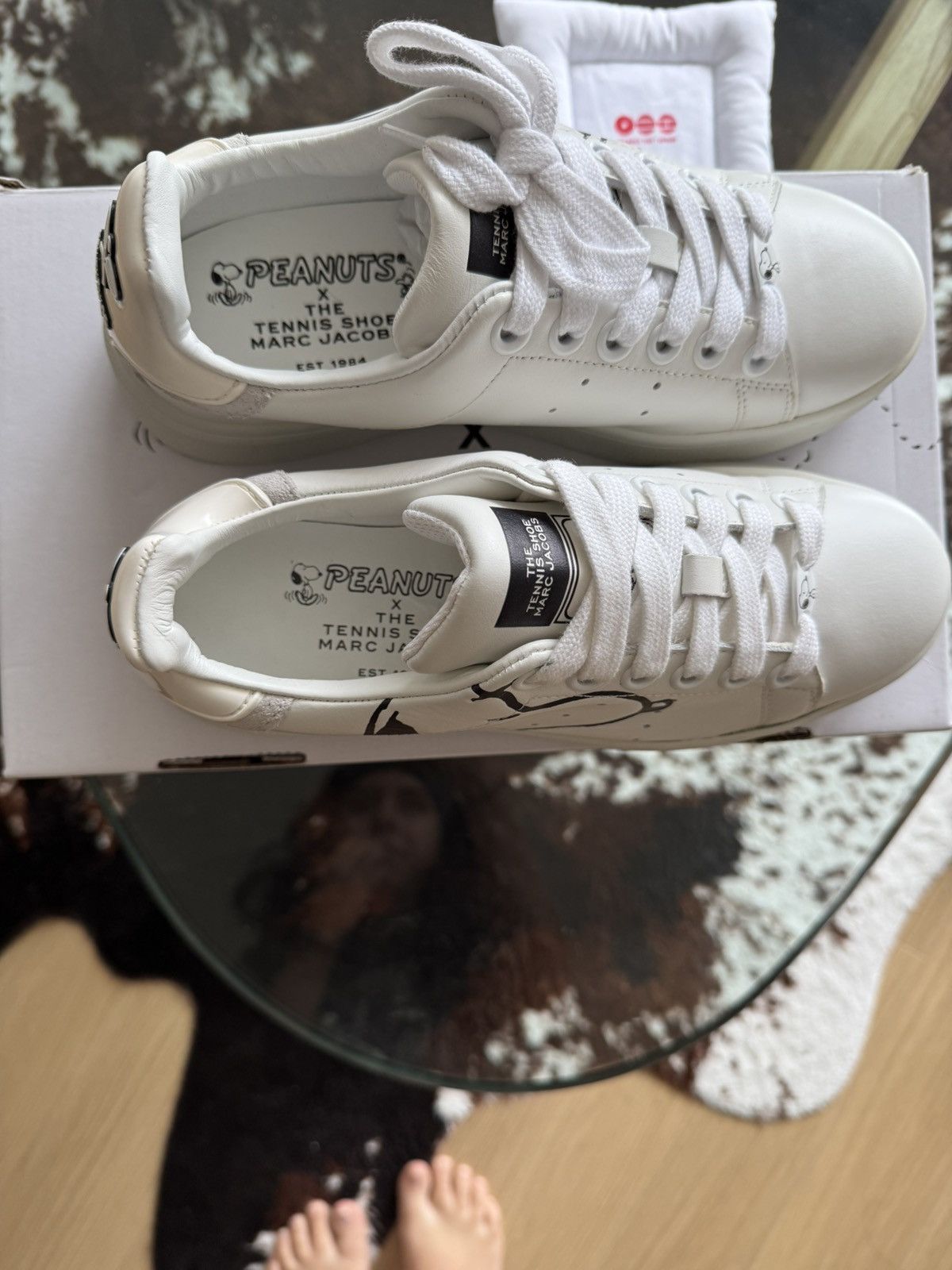 Marc Jacobs × Peanuts MARC JACOBS X PEANUTS WHITE SNEAKERS Size US 7 / IT 37 - 2 Thumbnail