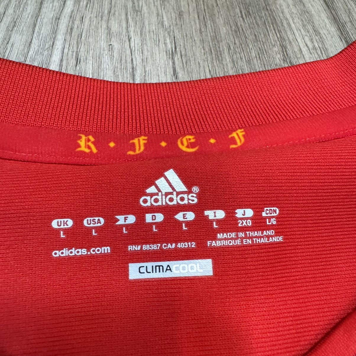 Adidas Spain 10/11 player issue home shirt #7 David Villa Size US L / EU 52-54 / 3 - 8 Thumbnail