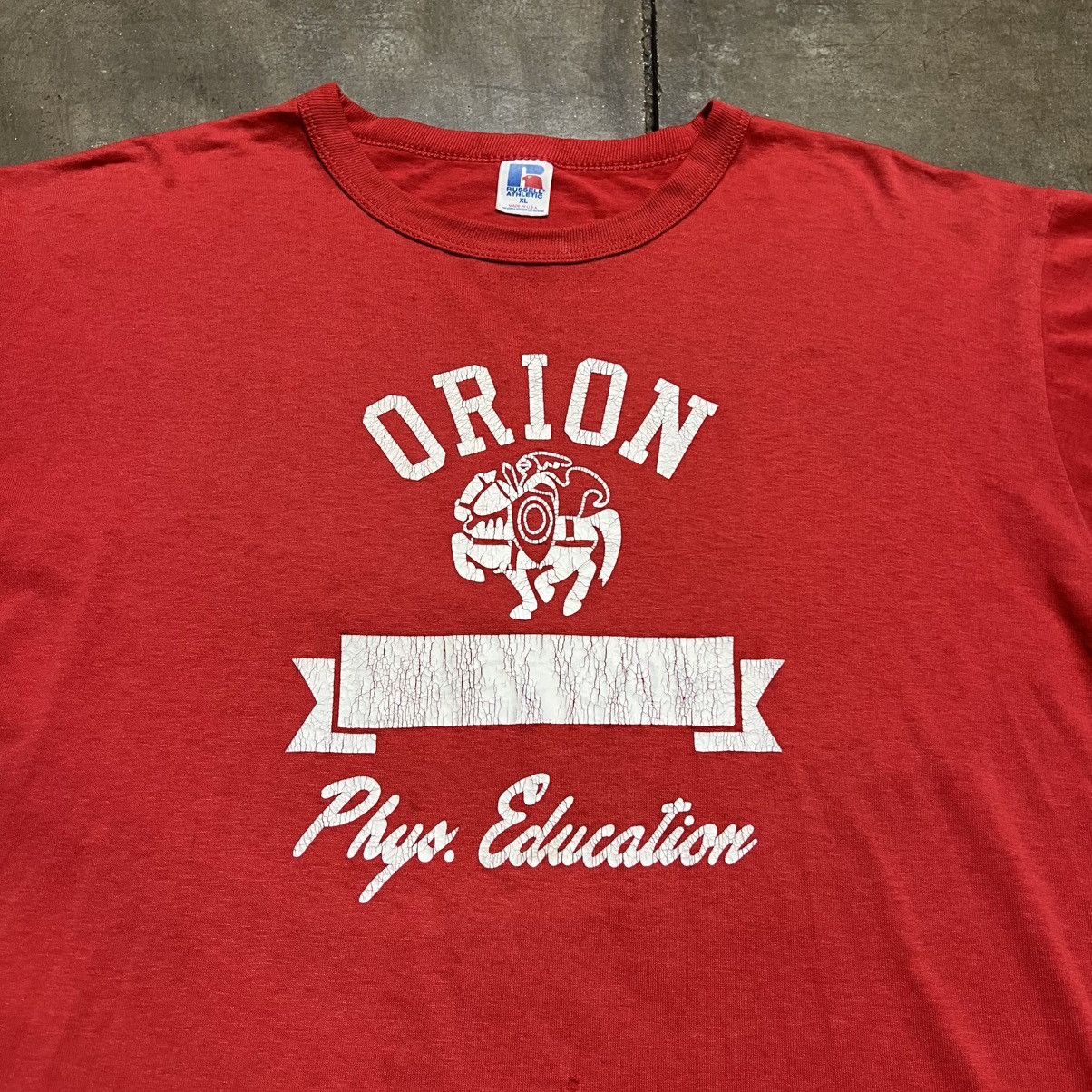 Russell Athletic Vintage 80s Russell Athletic Orion Phys Ed Graphic Tee USA Size US XL / EU 56 / 4 - 5 Thumbnail