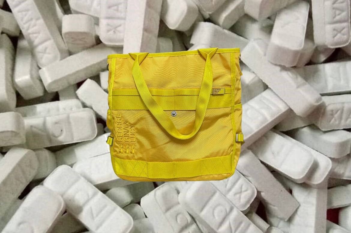 RARE COLOR VINTAGE GGL BAG TOXIC YELLOW