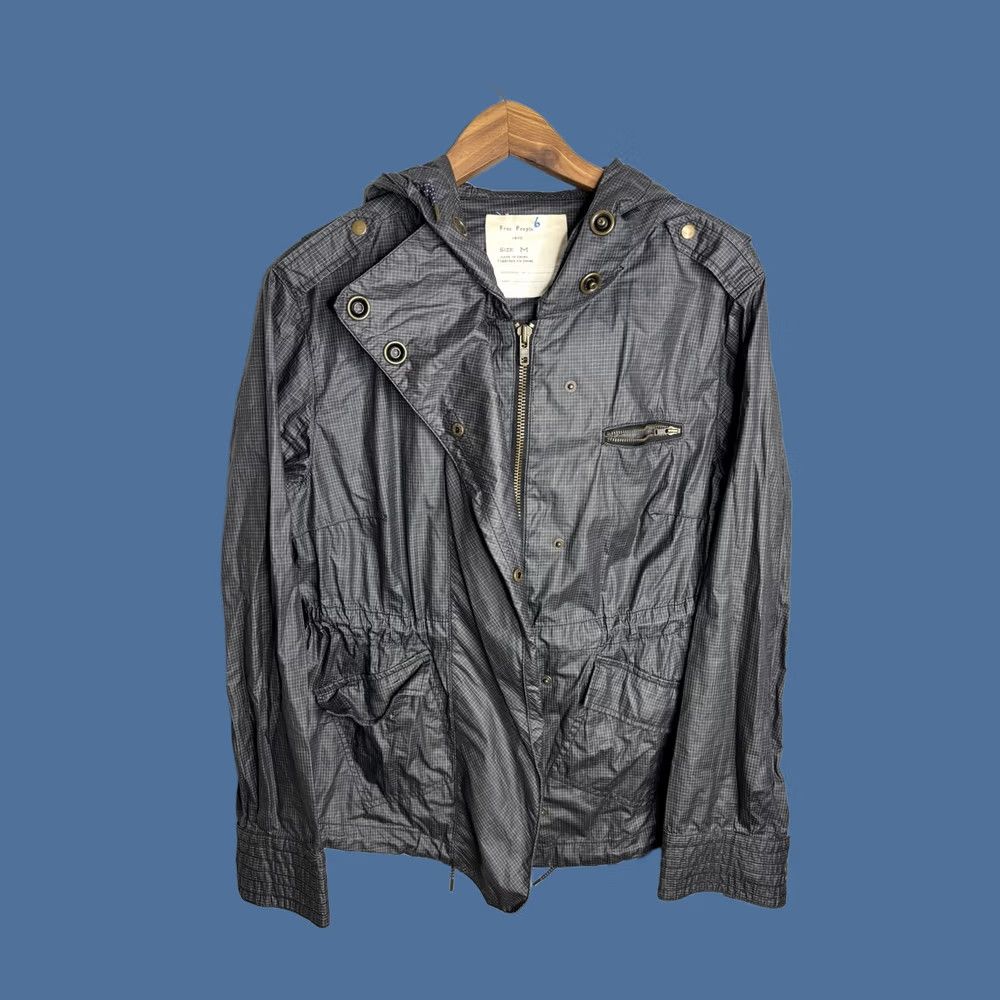 Free People Free People Jacket Womens Medium Gray Hooded Zip Front Lightweight Windbreaker Size M / US 6-8 / IT 42-44 - 1 Thumbnail