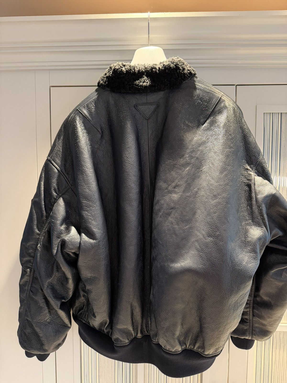 Prada Prada Mens Agnello Leather Bomber Jacket RRP £13.5k S/L Size US L / EU 52-54 / 3 - 11 Thumbnail