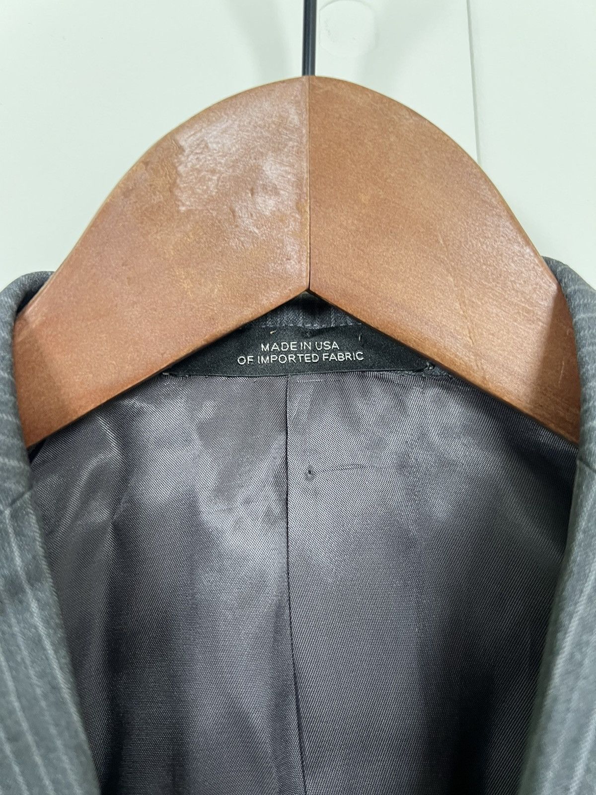 Ermenegildo Zegna Grey Striped Vintage Ermenegildo Zegna Blazer Size 38R - 10 Thumbnail