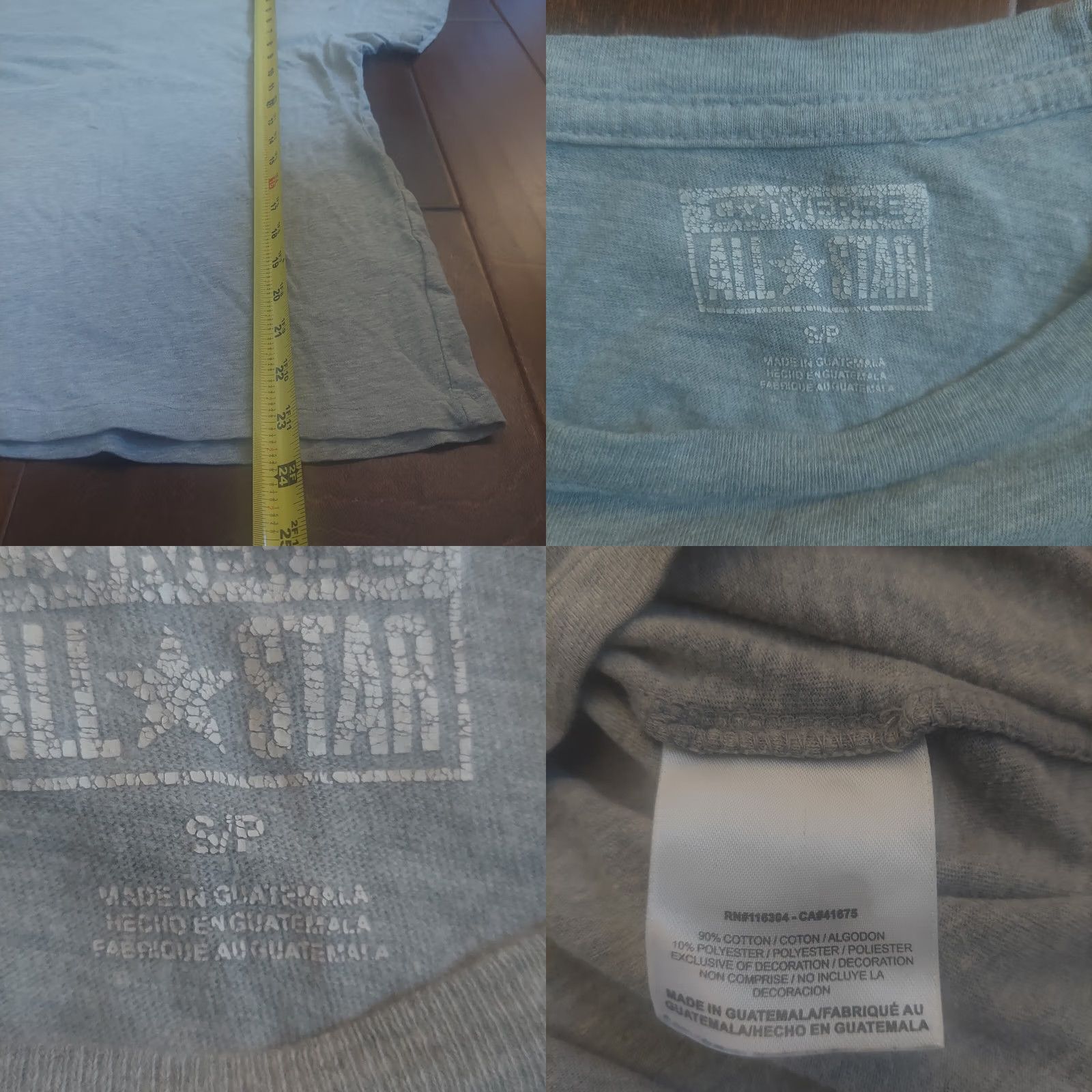 Converse Converse All Star Men's Gray Heather Short Sleeve T-Shirt - S, Gray, Cotton Polyester, Regular Fit, Crew Neck, Star Theme, All Seasons, Lightweight Size US S / EU 44-46 / 1 - 8 Thumbnail