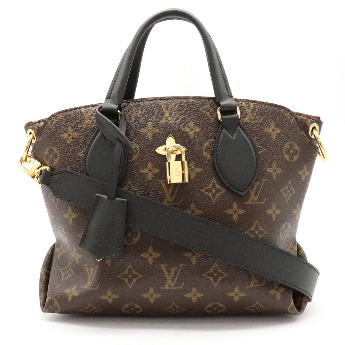 image of Louis Vuitton Flower Zip Tote Pm Monogram 2Way Shoulder Bag Noir Black, Women's