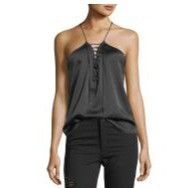 Haute Hippie Haute Hippie Fern Cross My Heart Lace-Up Cami Size S / US 4 / IT 40 - 2 Thumbnail