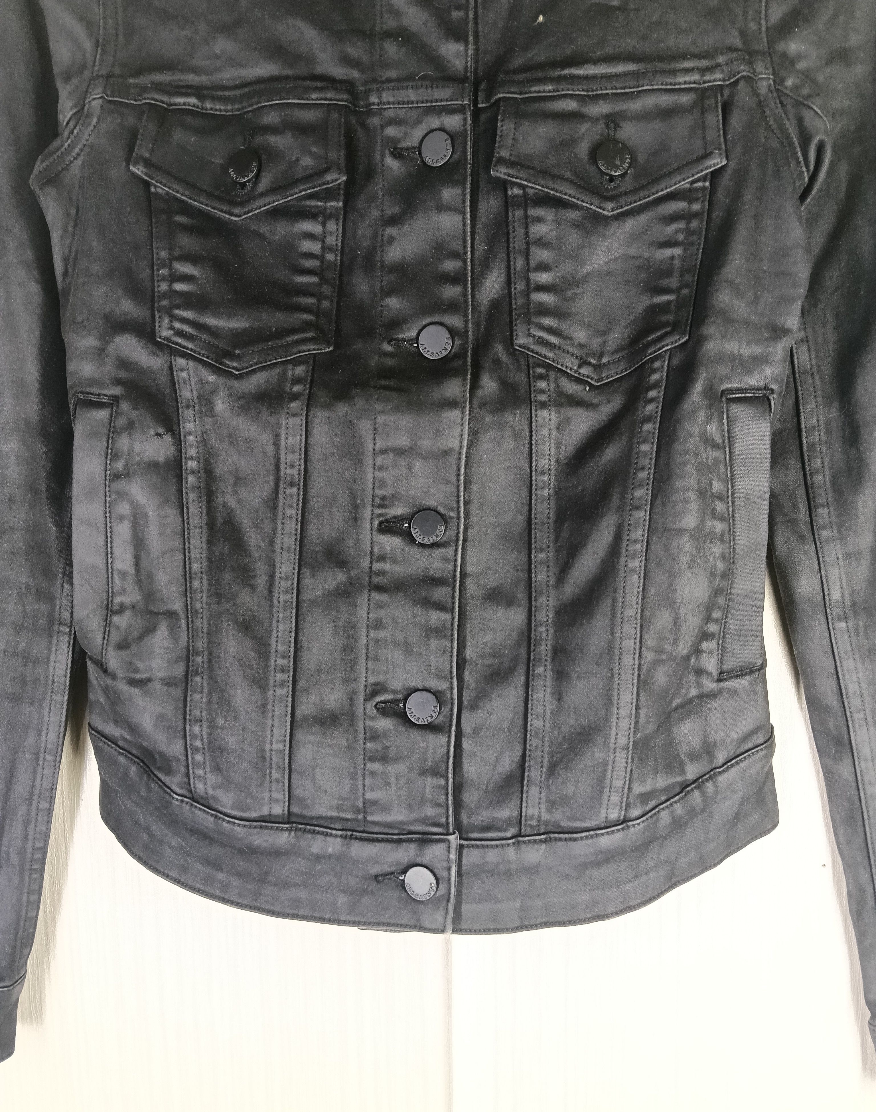 Allsaints Rare Allsaints Biker Black Denim Jacket Size US XS / EU 42 / 0 - 2 Thumbnail