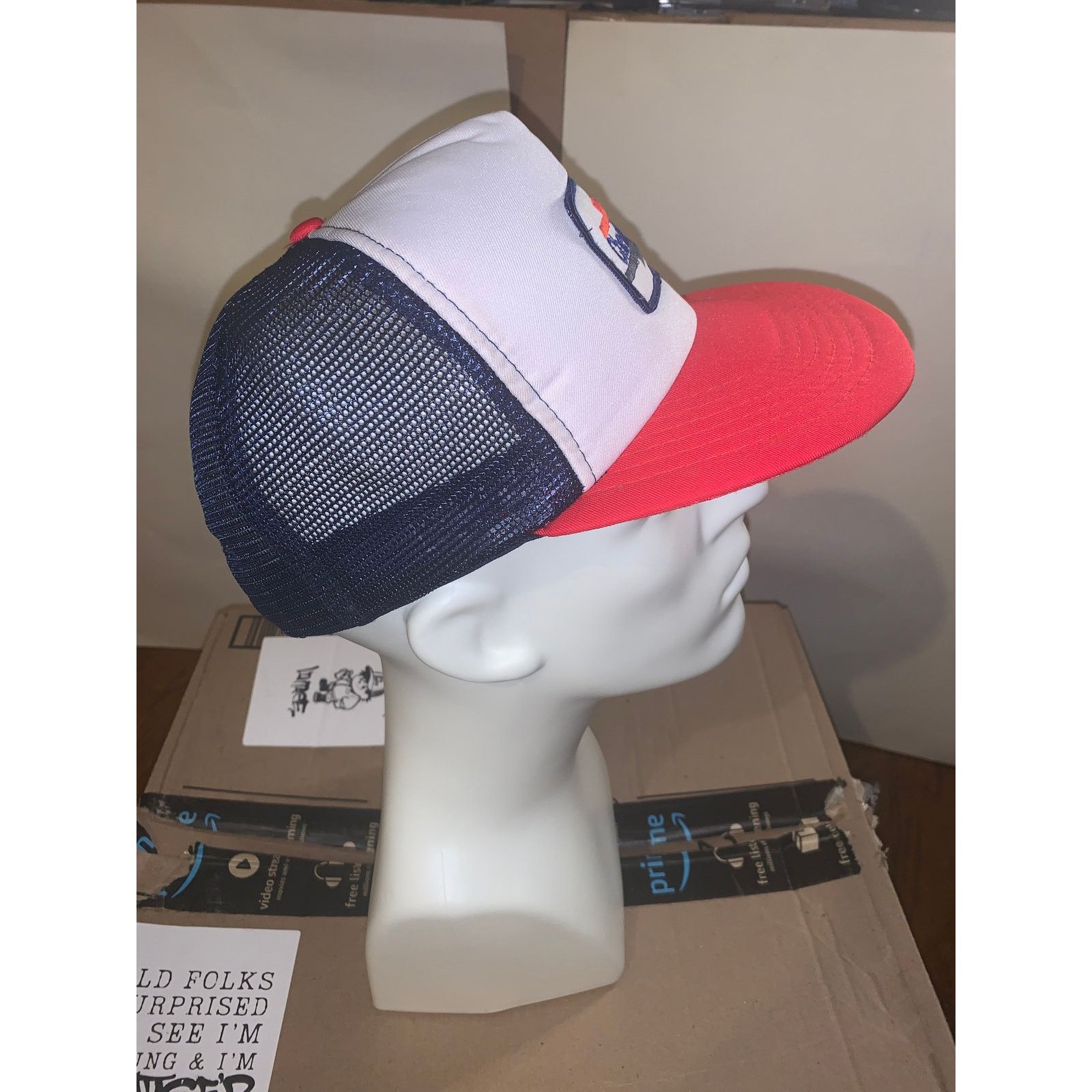 Chevrolet × Vintage Vtg Chevy Trucks Snapback Trucker Hat Red White Blue Taiwan Size ONE SIZE - 2 Thumbnail