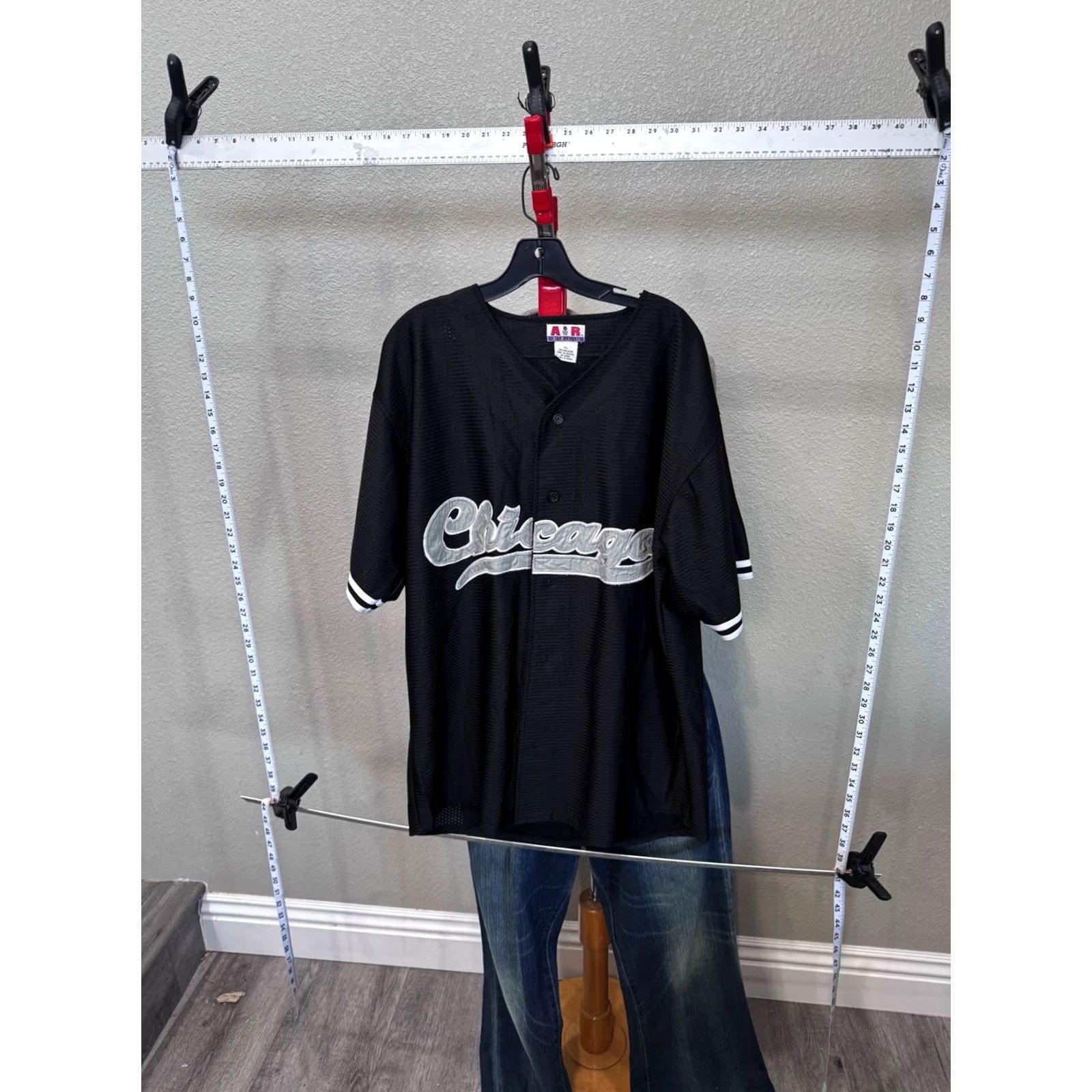 Vintage Air Gear Baseball JERSEY SHIRT XL Extra Large Chicago Mens Size US XL / EU 56 / 4 - 2 Thumbnail