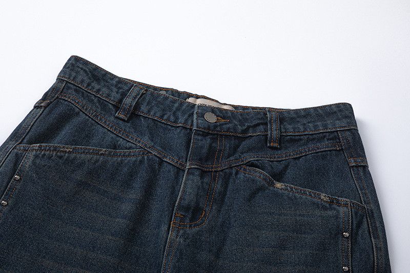 Japanese Brand × Jean × Vintage Vintage Rivet Patchwork Jeans Size US 33 - 10 Thumbnail