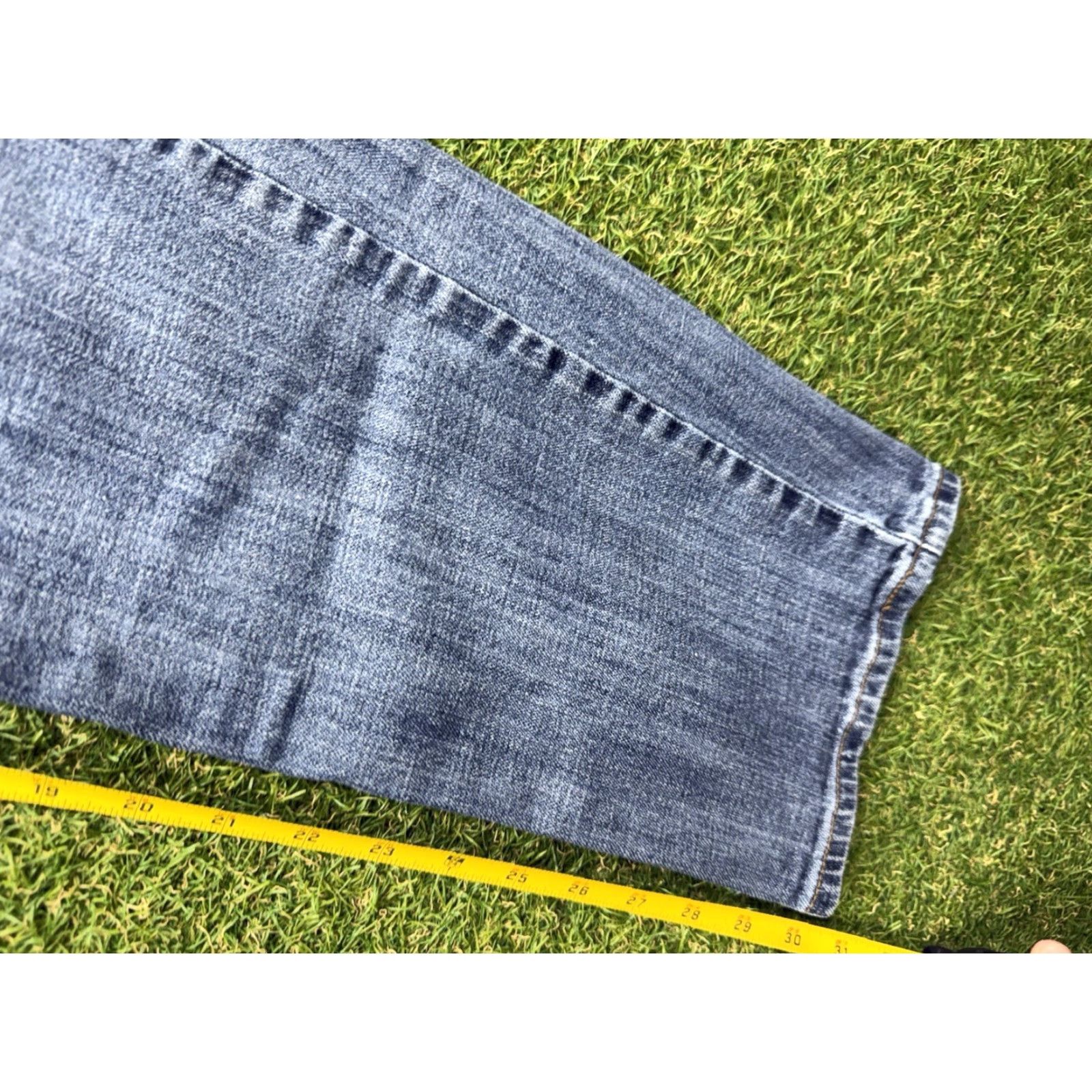 Lucky Brand Lucky Brand Jeans Mens 34x32 Blue 221 Original Straight Mid Rise Denim Stretch Pockets Regular 221 Original Straight Mens Jeans Blue 90s? Size US 34 / EU 50 - 5 Thumbnail