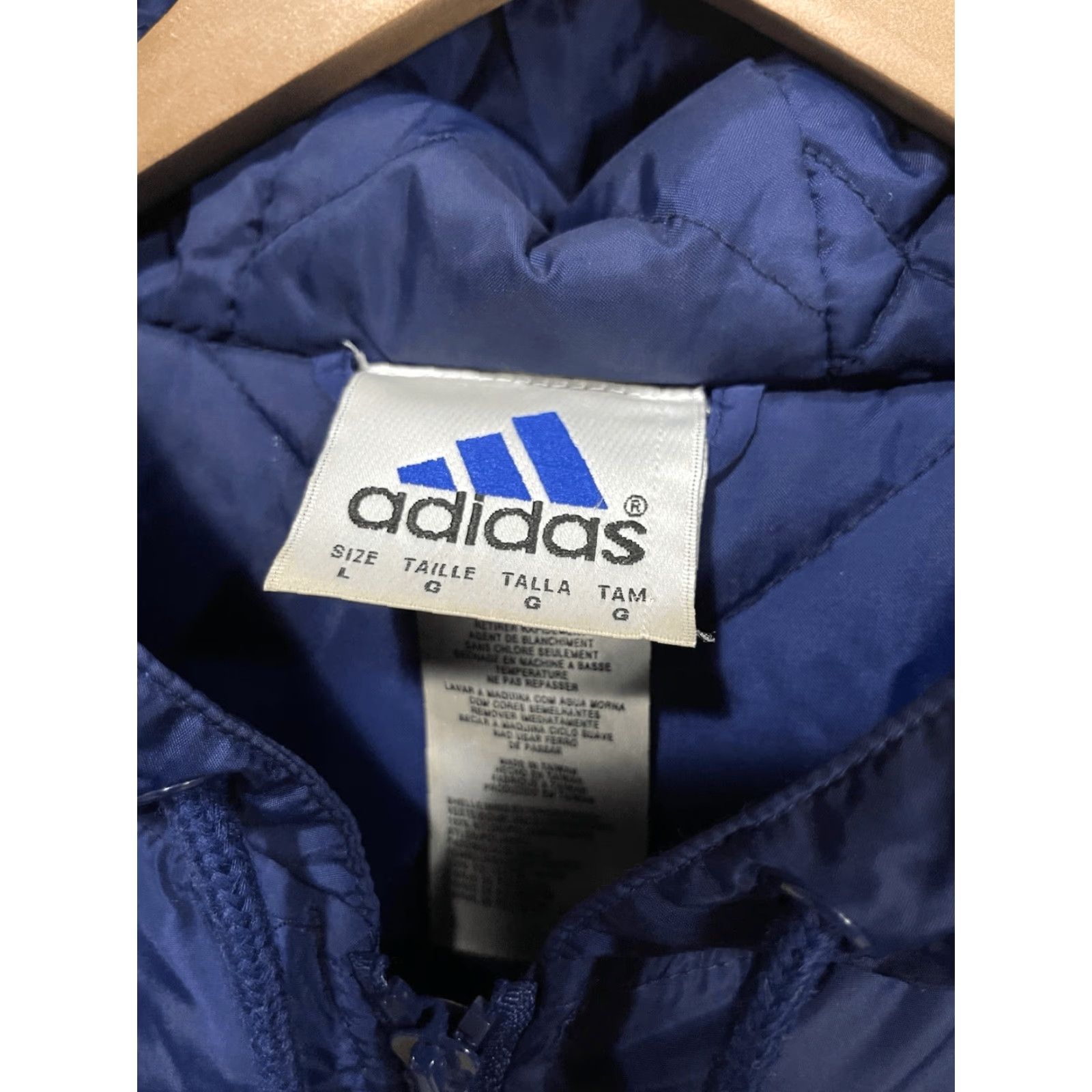 Adidas VINTAGE ADIDAS Striped Full Zip Hooded Jacket Size US L / EU 52-54 / 3 - 2 Thumbnail